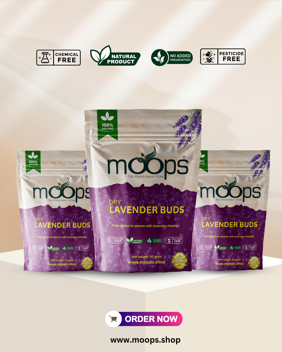 Moops Dried Lavender Buds