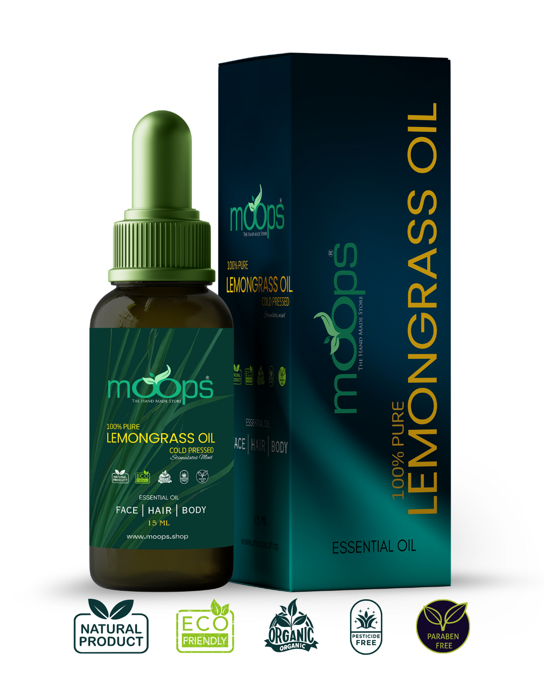 Moops Lemongrass Essential Oil