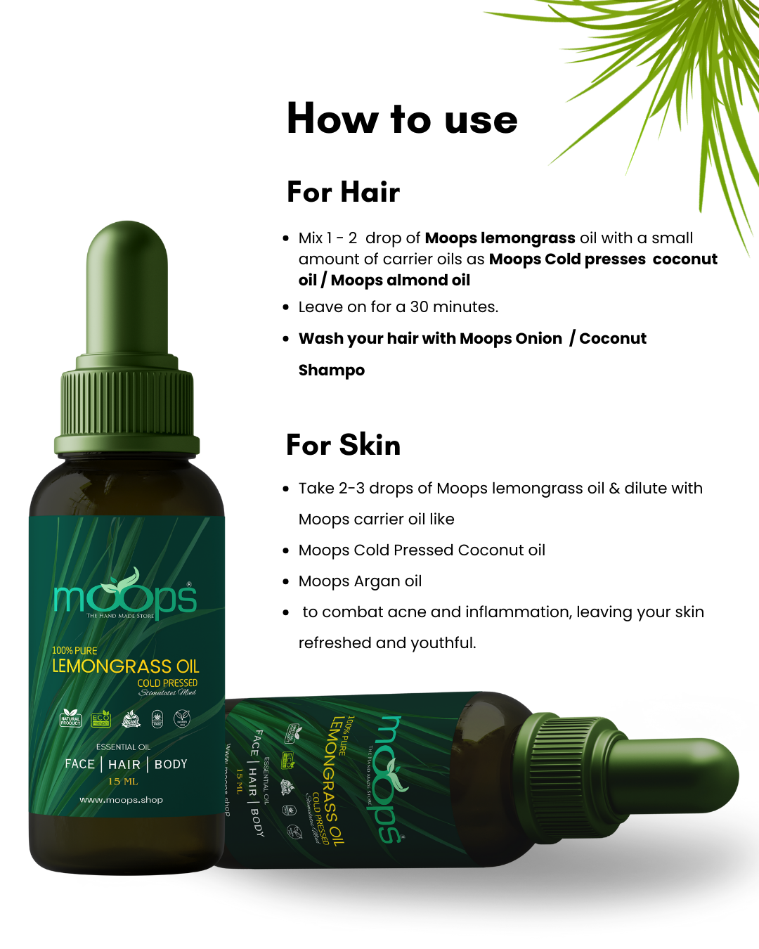 Moops Lemongrass Oil
