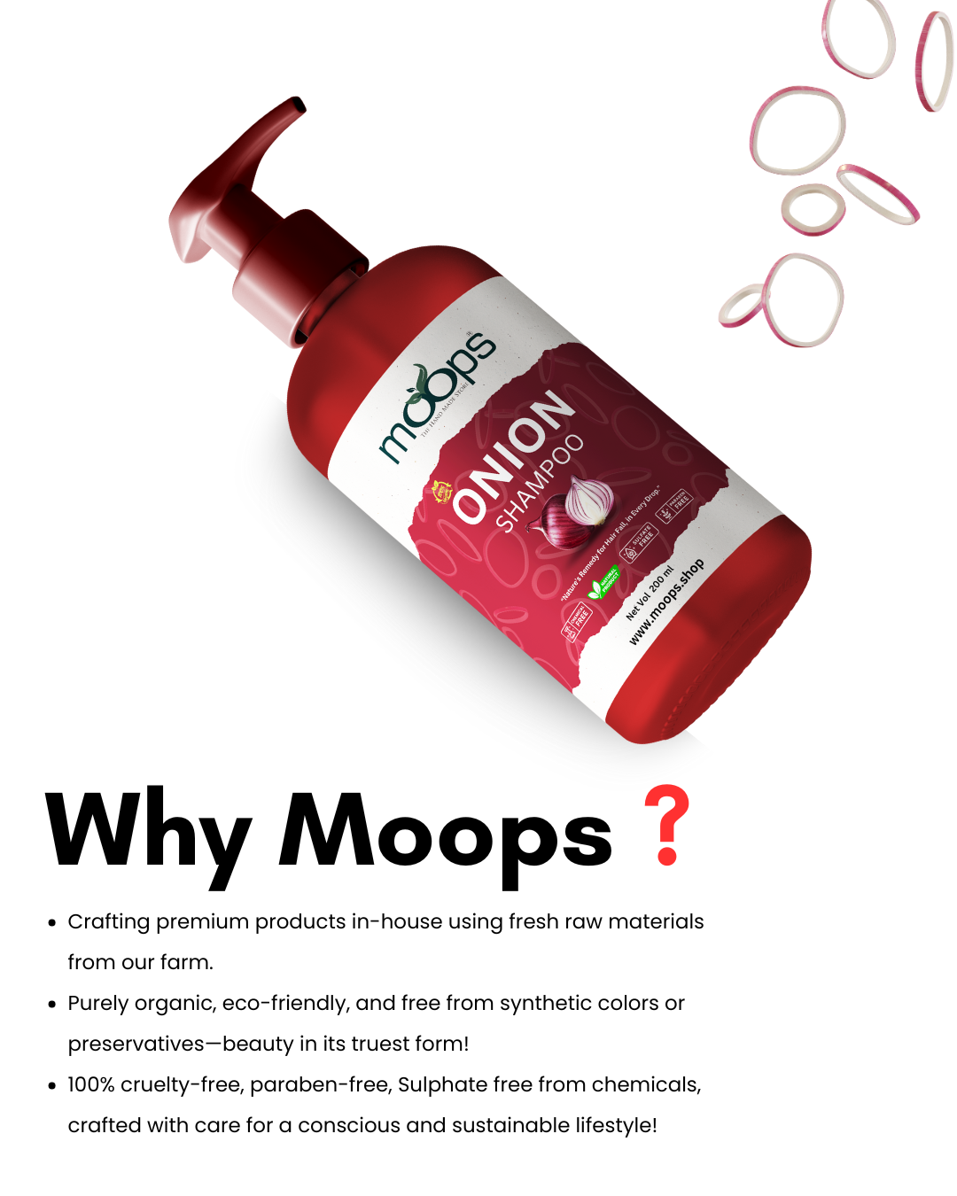 Moops Onion Shampoo
