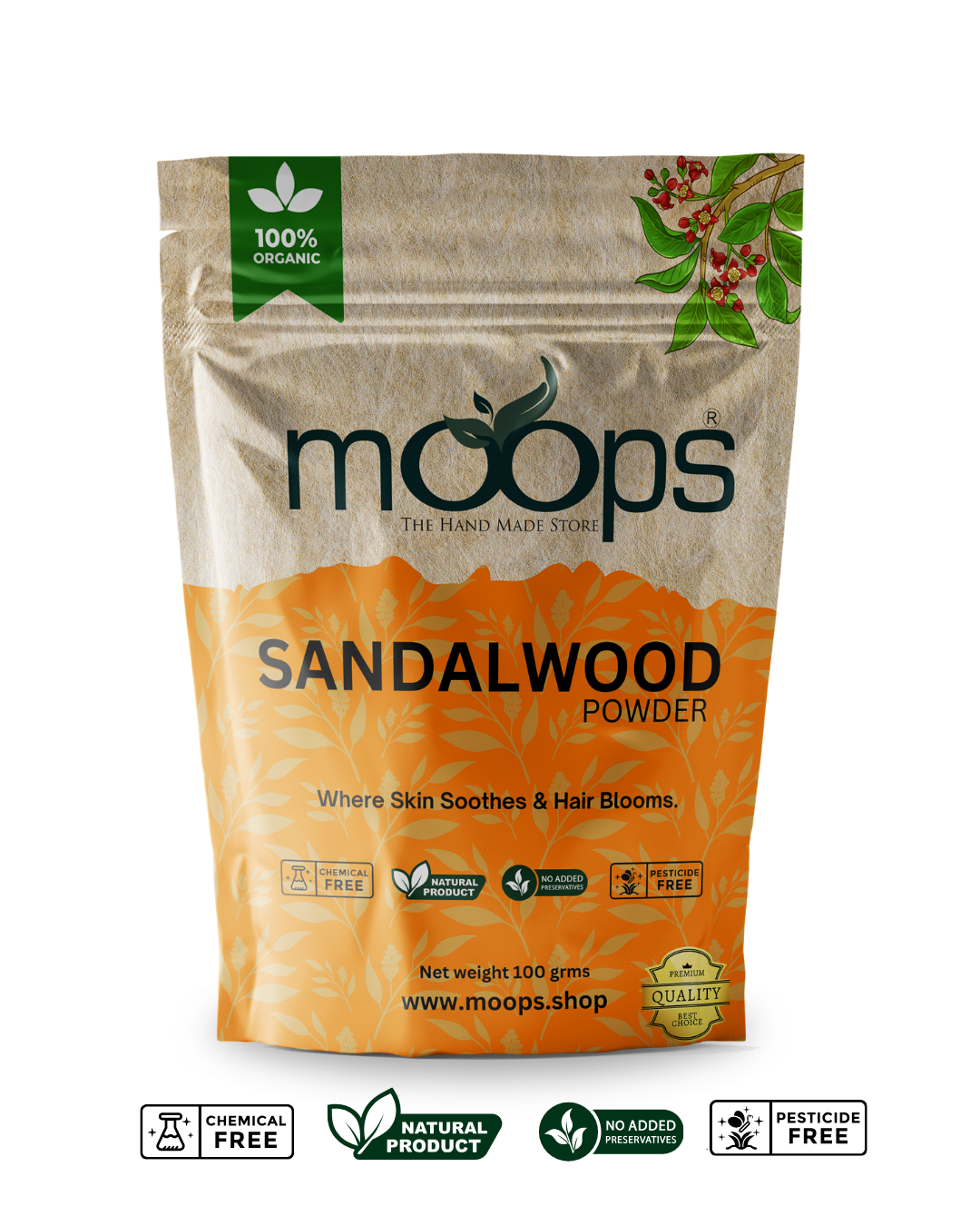 Moops Sandalwood Powder 