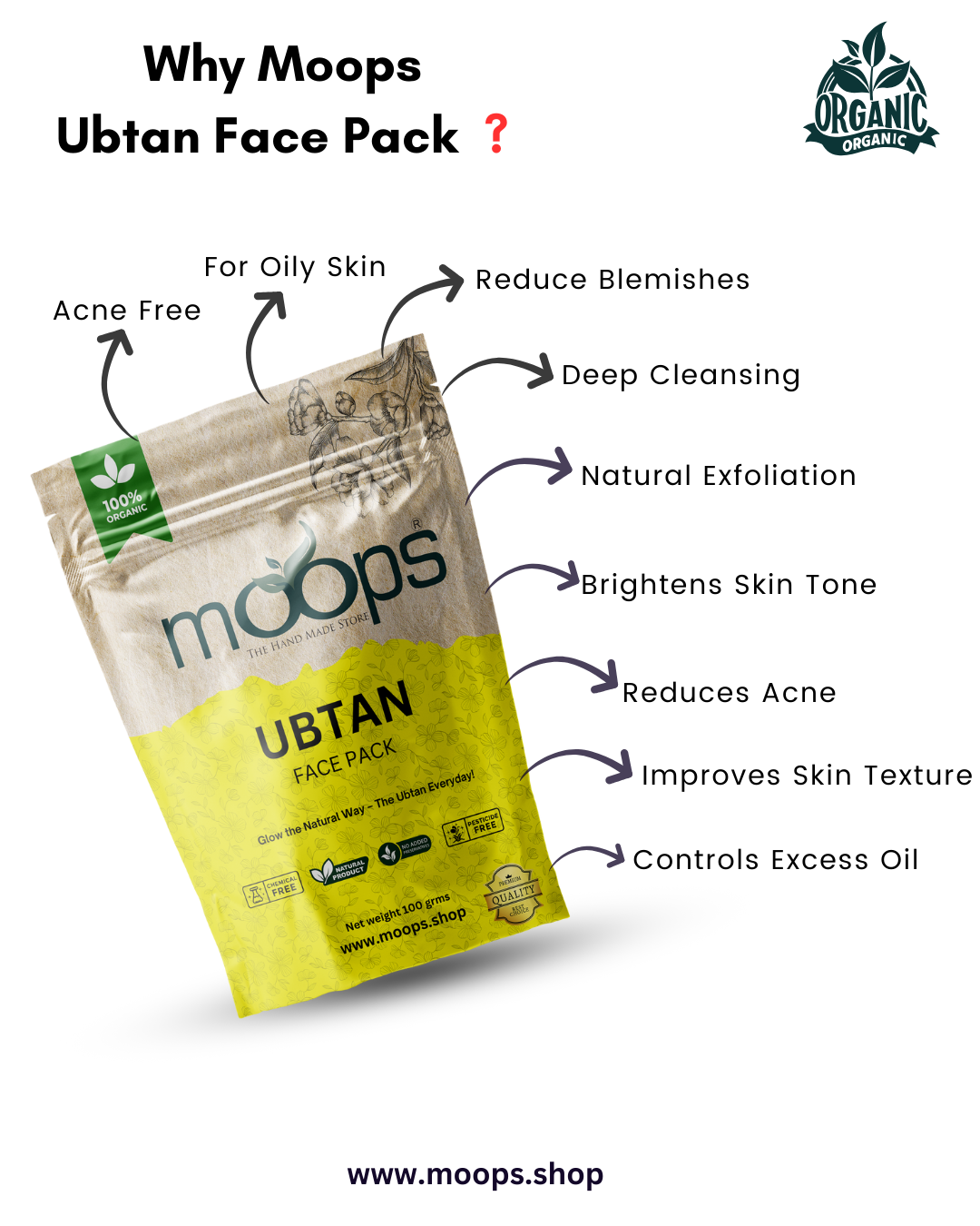 Moops Ubtan Face Pack