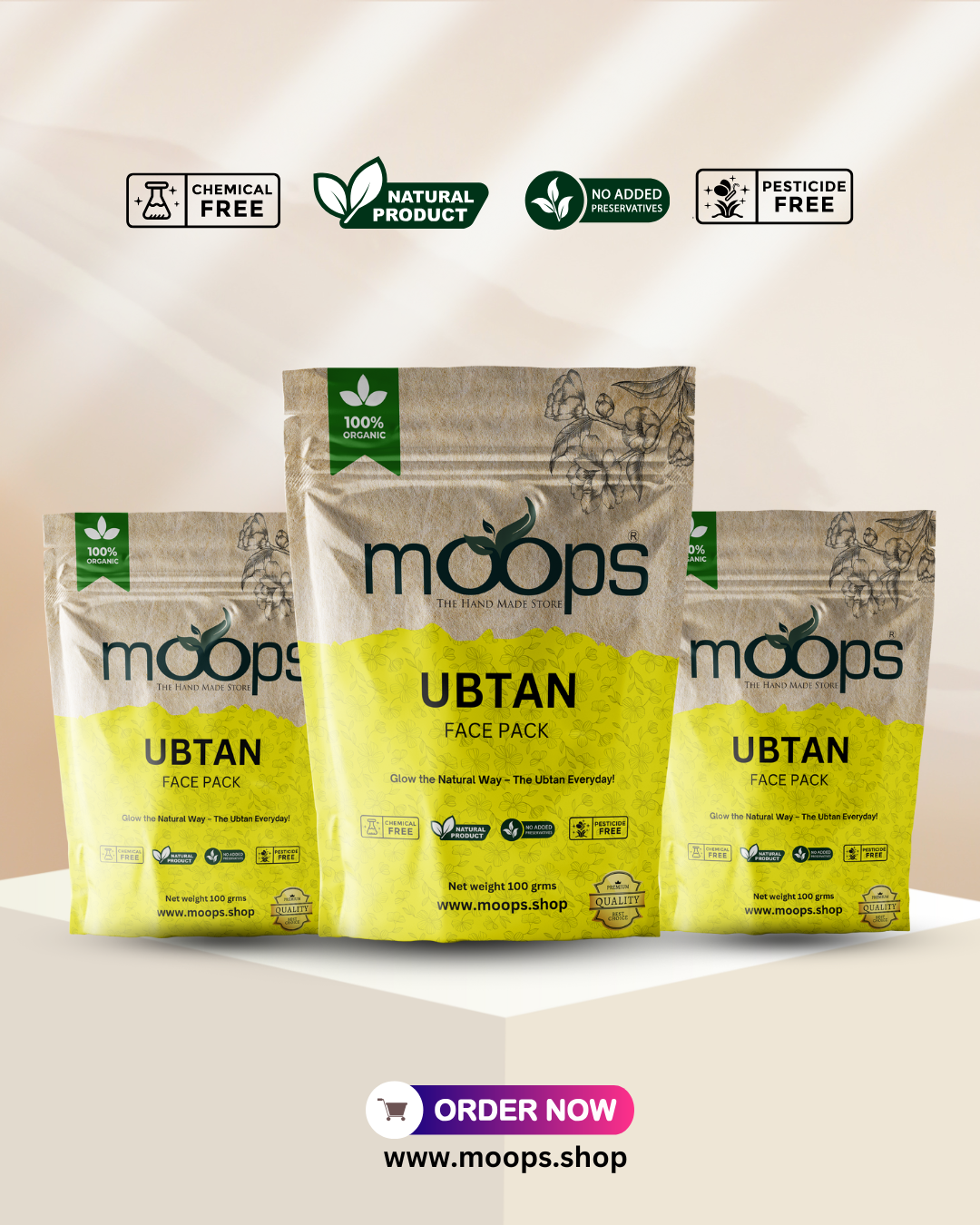 Moops Ubtan Face Pack
