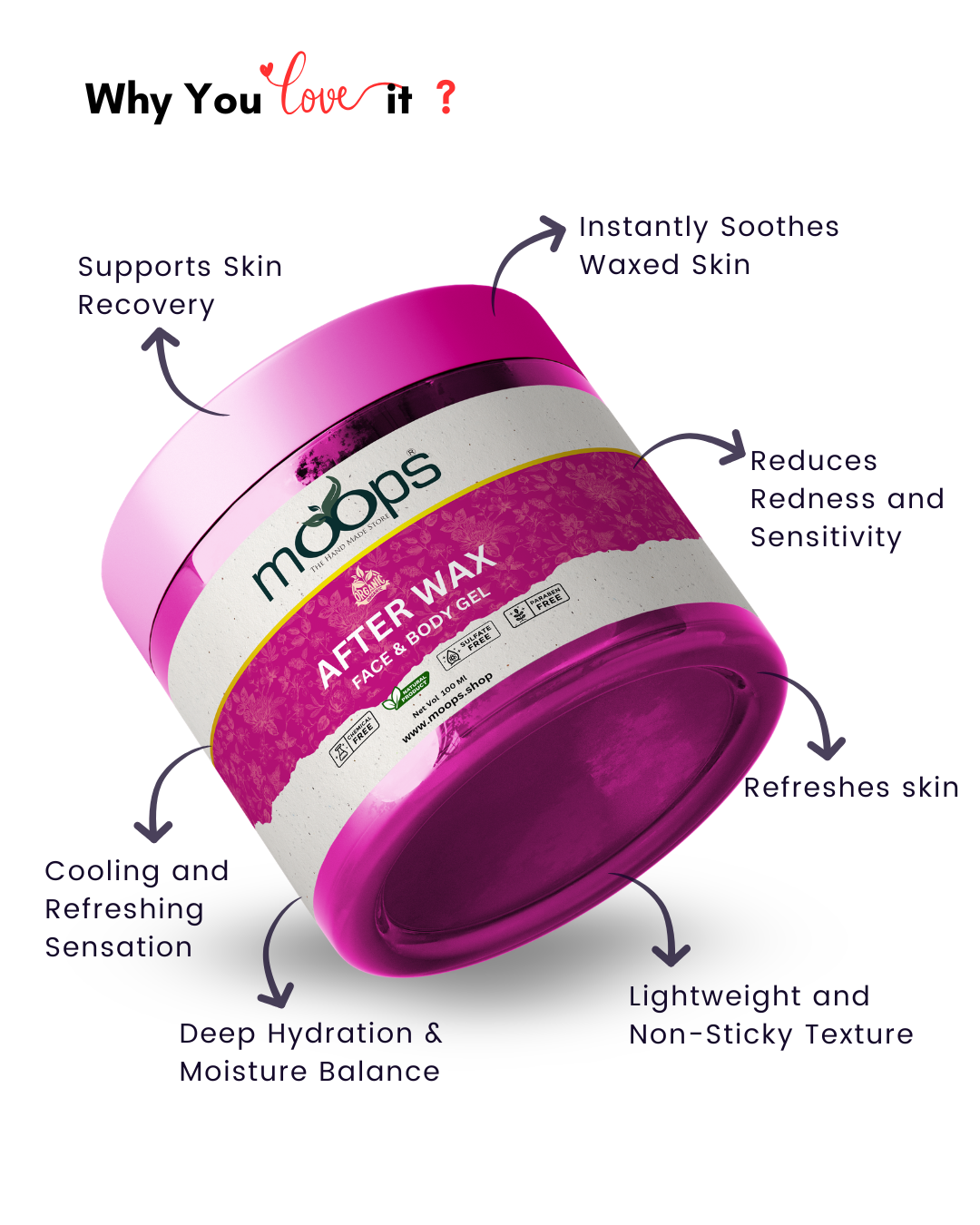 Moops After Wax Face & Body Gel