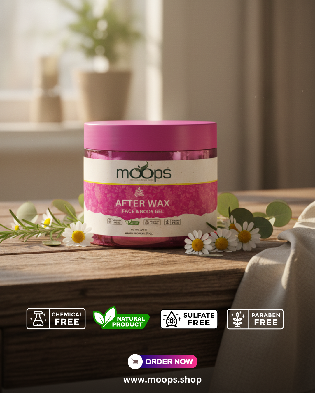 Moops After Wax Face & Body Gel