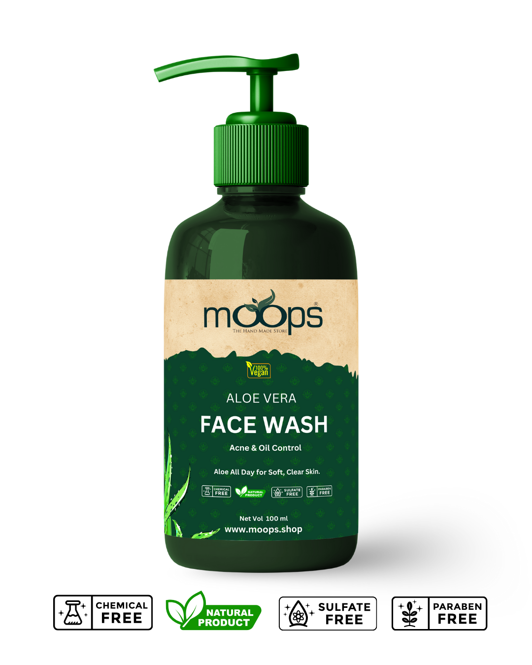 Moops Aloe Vera Face Wash