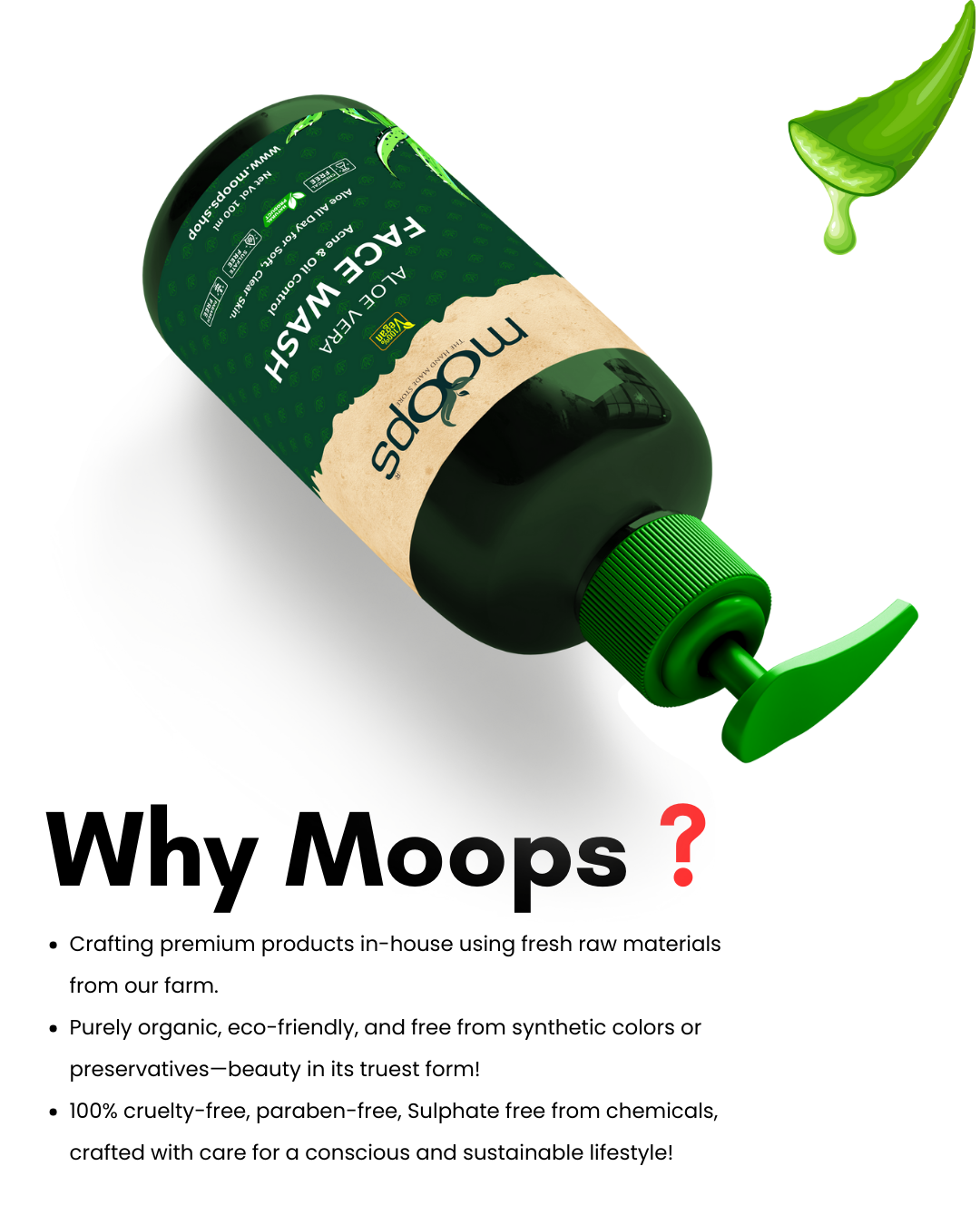 Moops Aloe Vera Face Wash