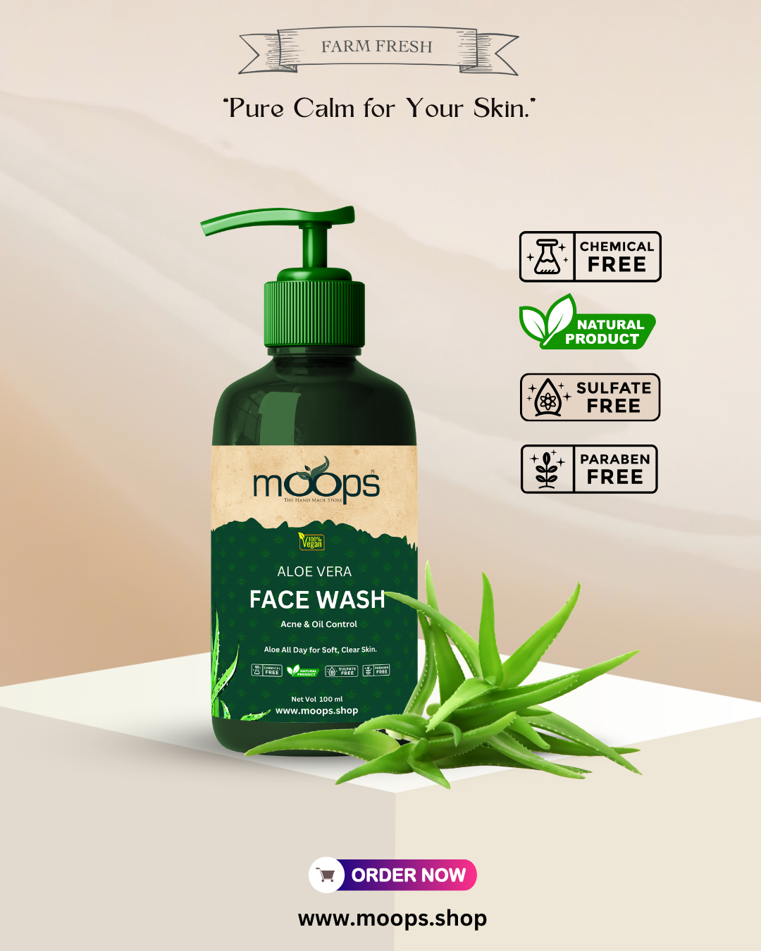 Moops Aloe Vera Face Wash