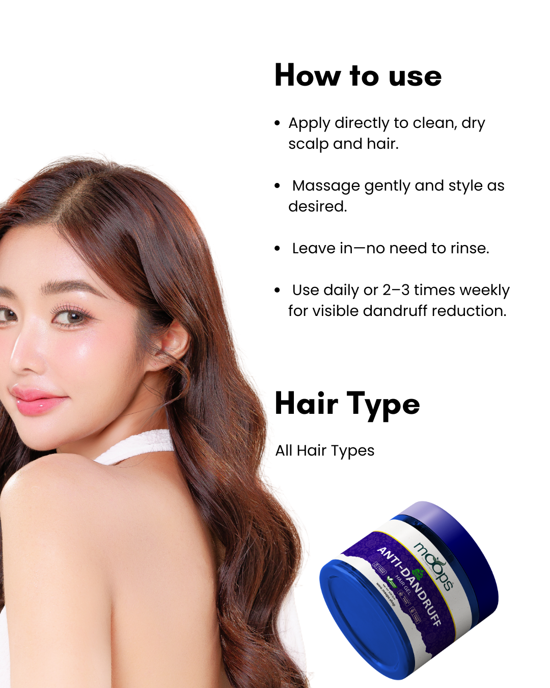 Moops Anti-Dandruff Hair Gel