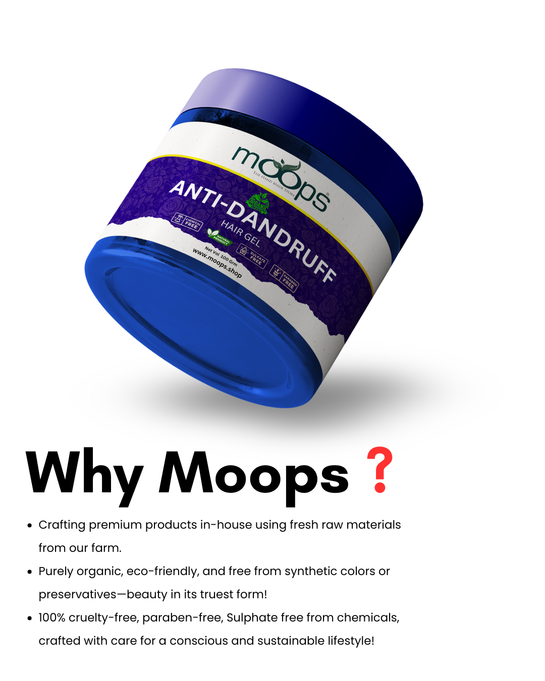 Moops Anti-Dandruff Hair Gel