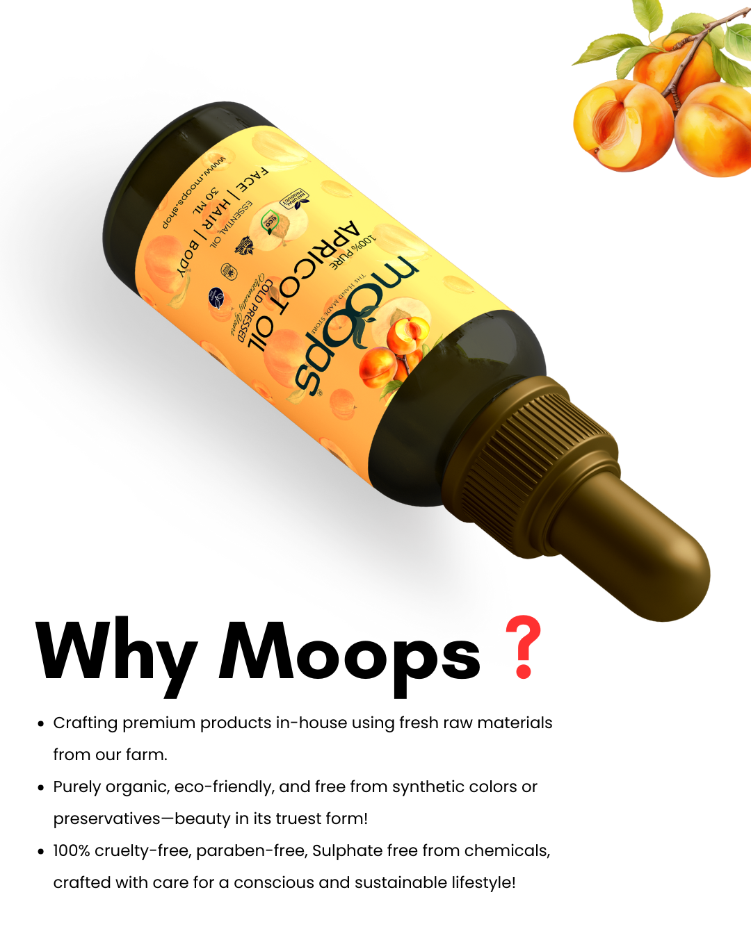 Moops Apricot Essential Oil