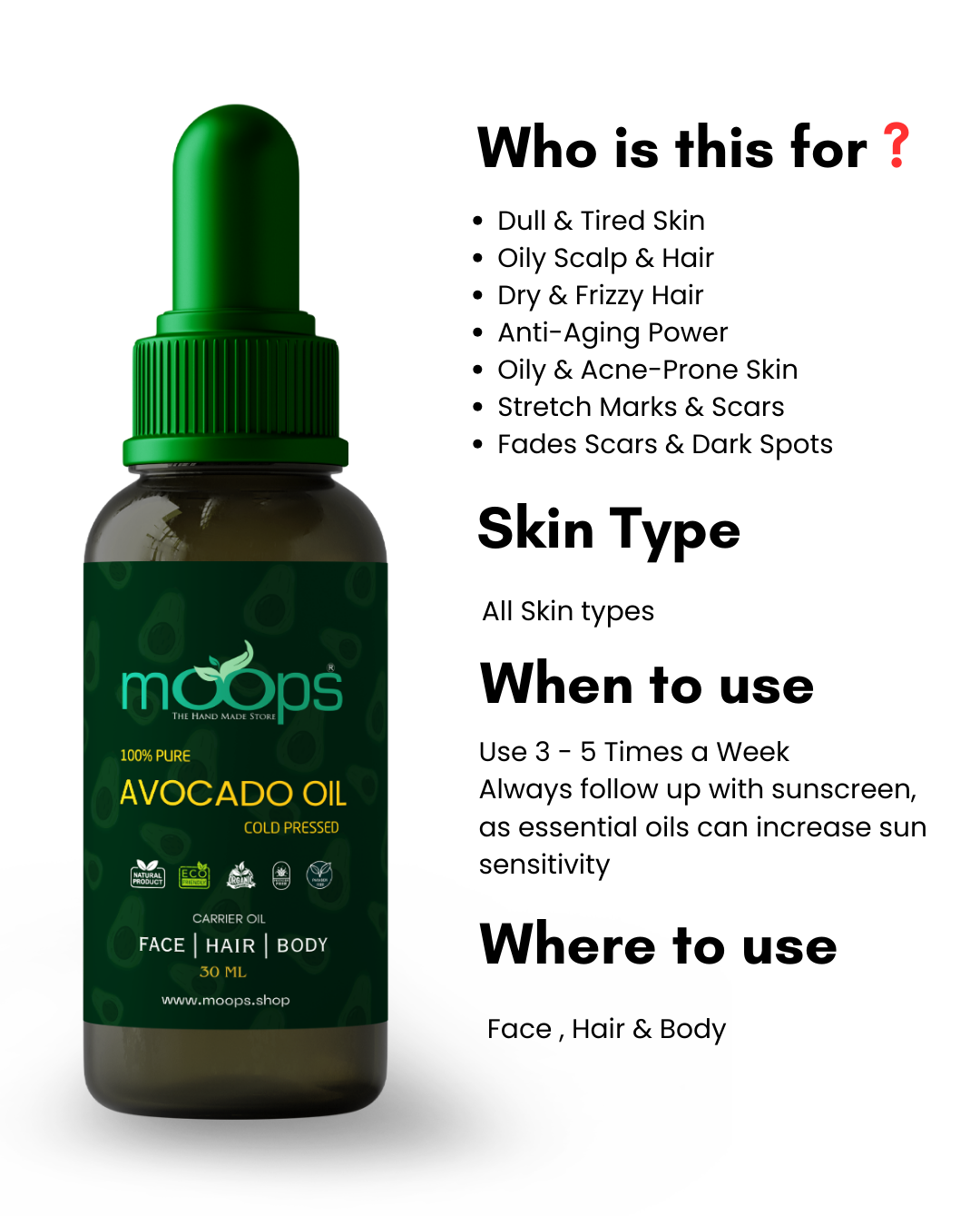 Moops Avocado Oil