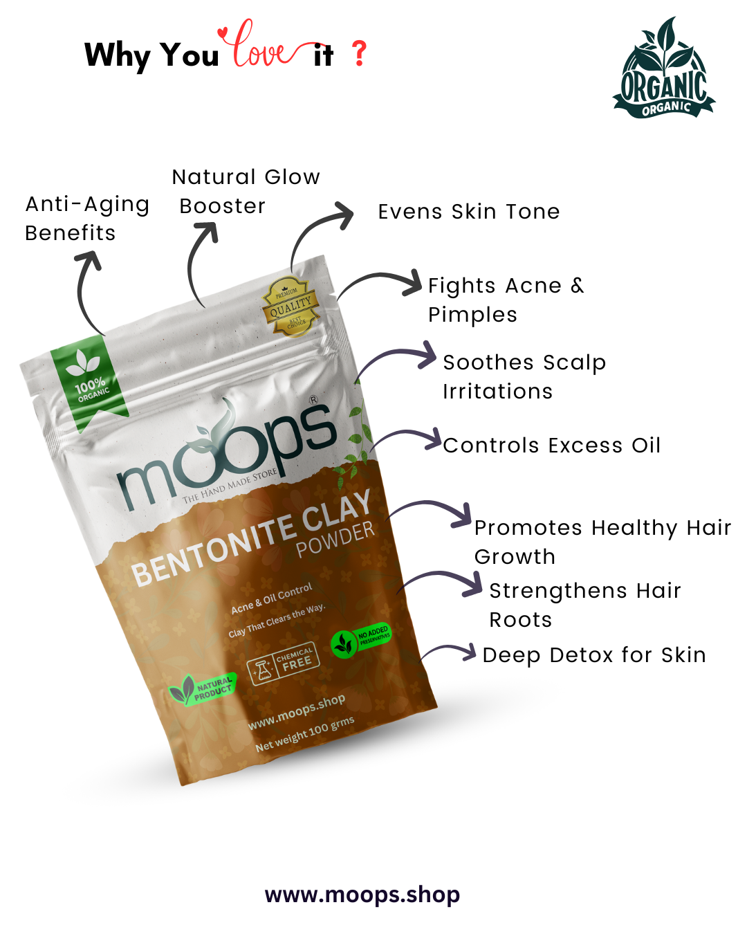 Moops Bentonite Clay
