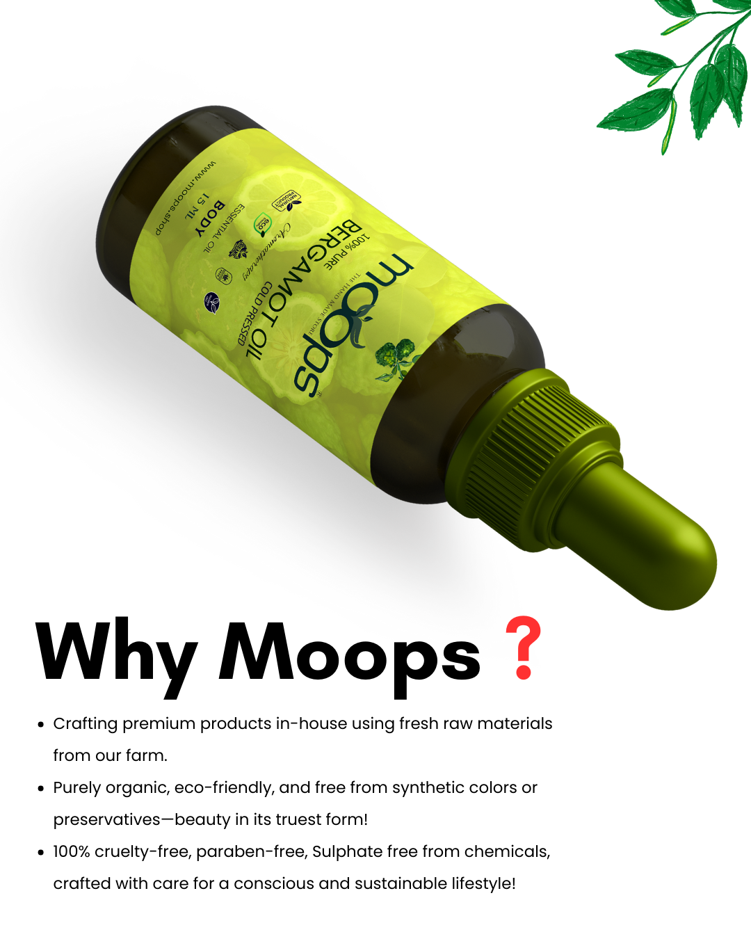 Moops Bergamot Essential Oil
