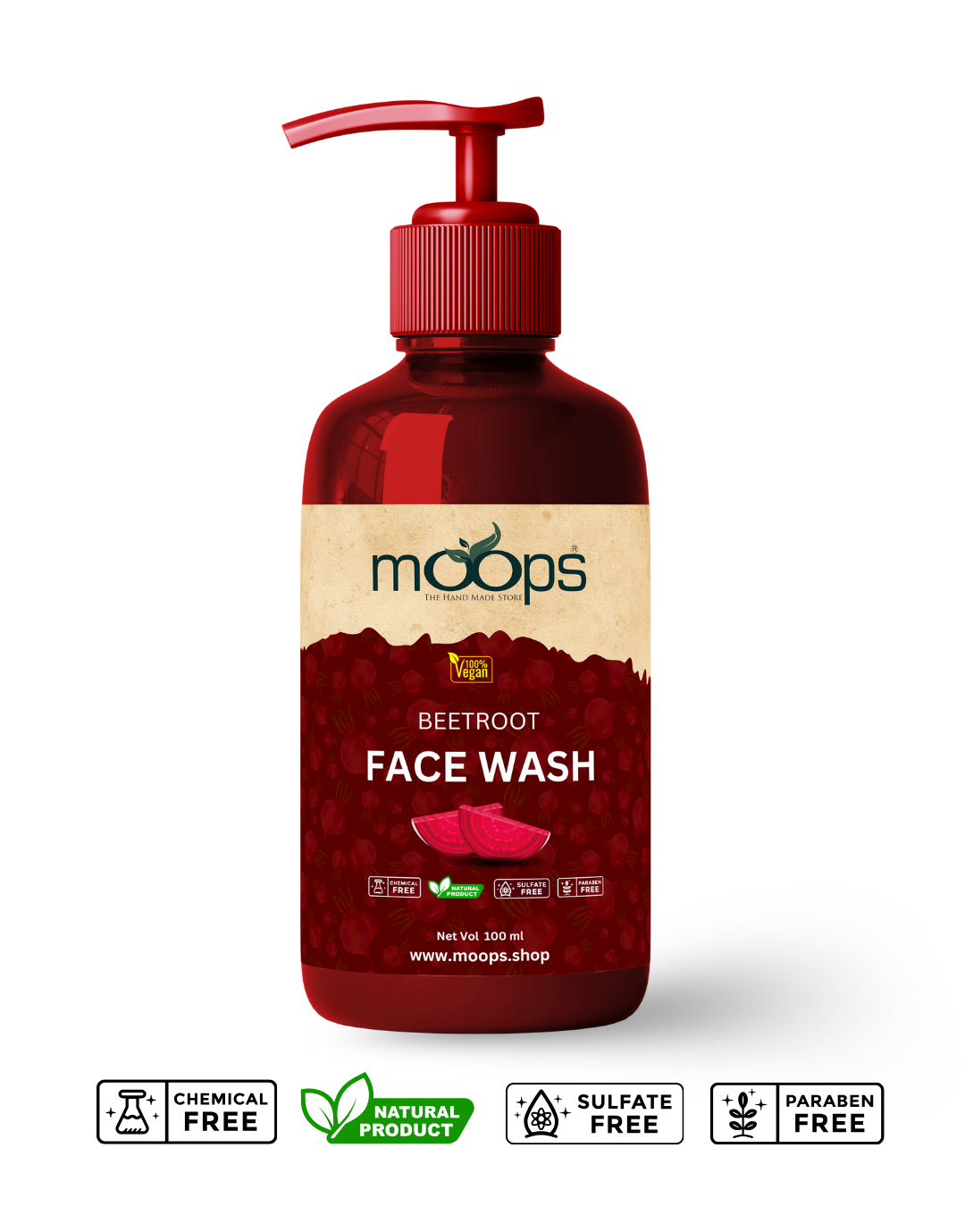 Moops Beetroot Face Wash