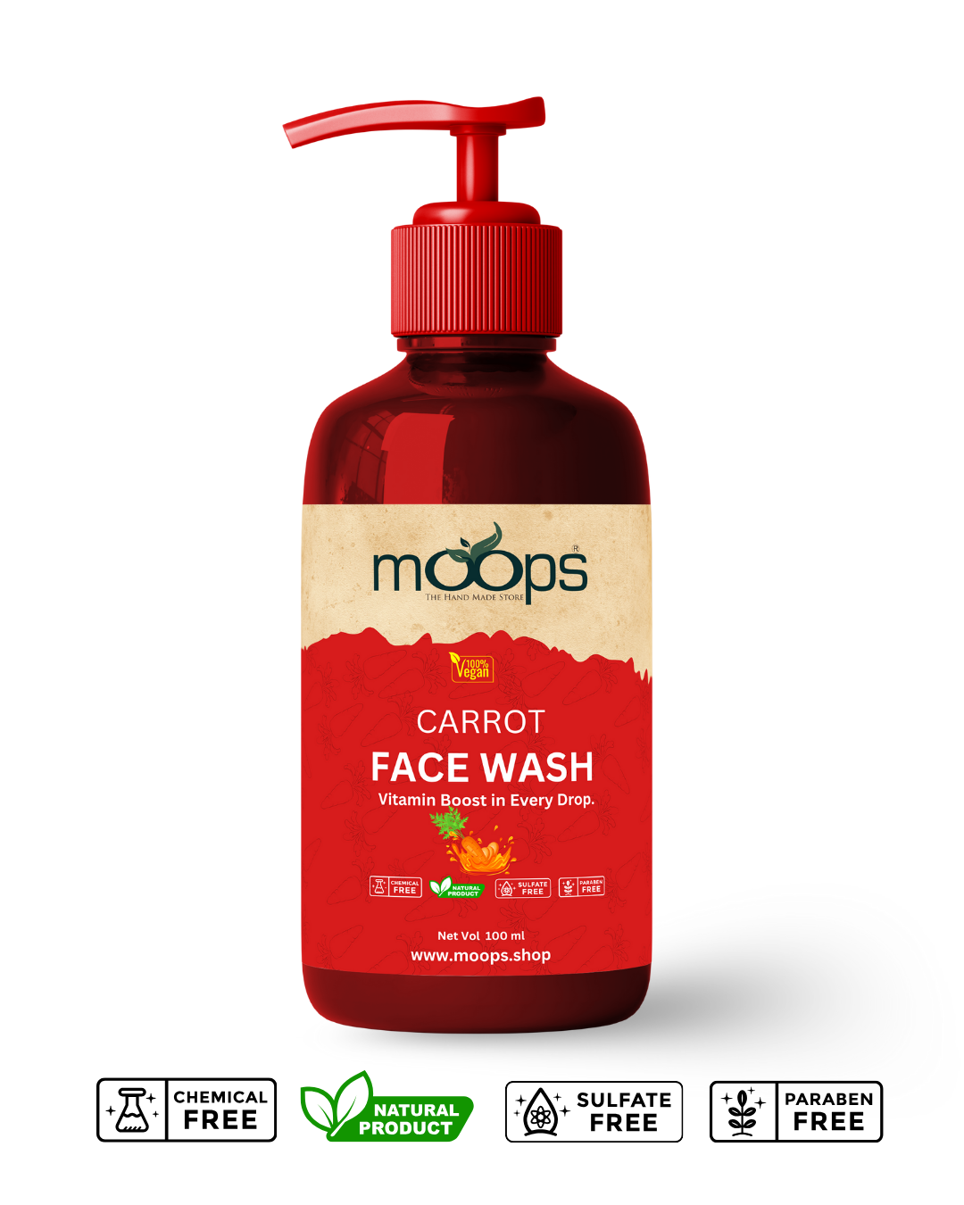 Moops Carrot Face Wash
