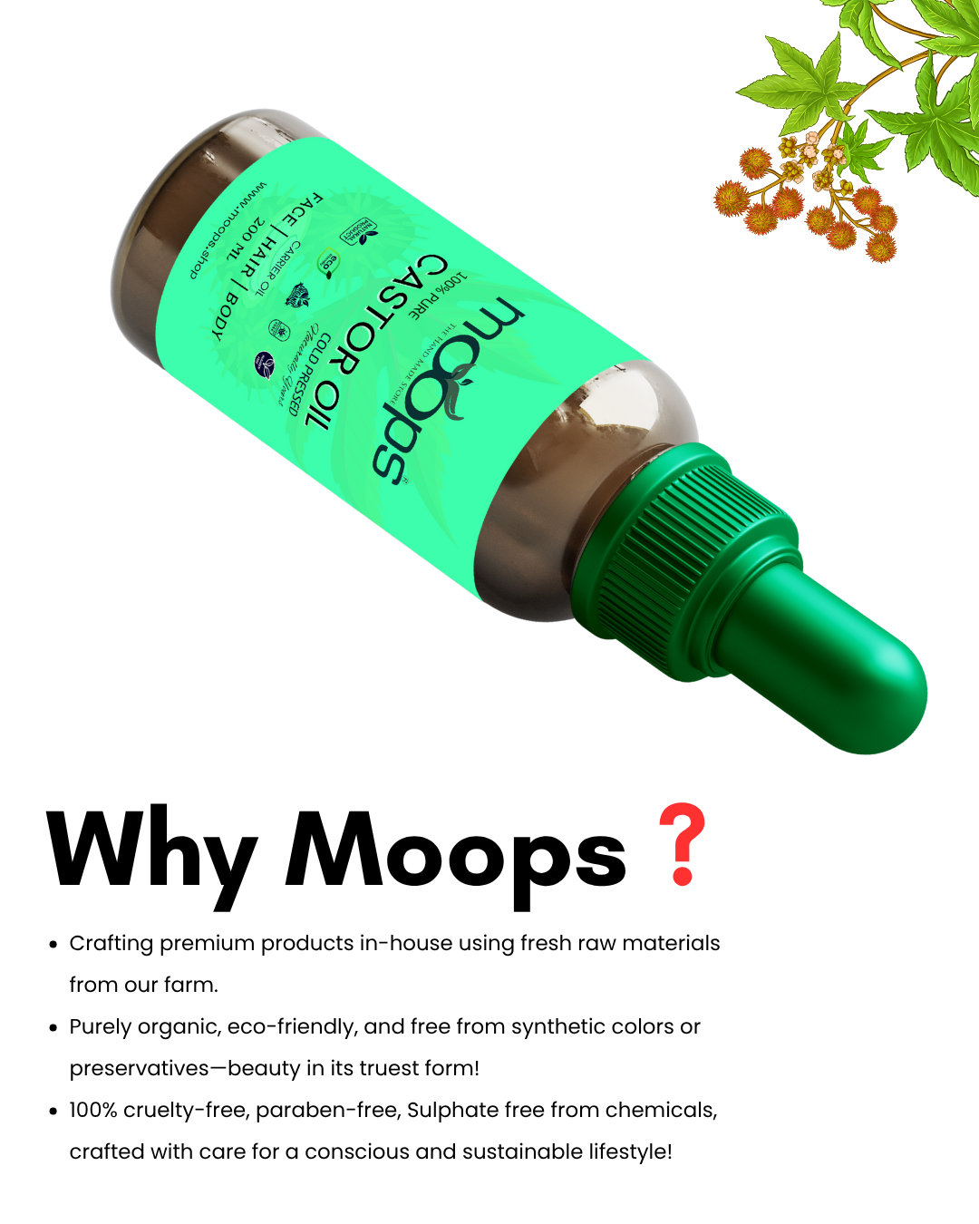 Moops Castor Oil
