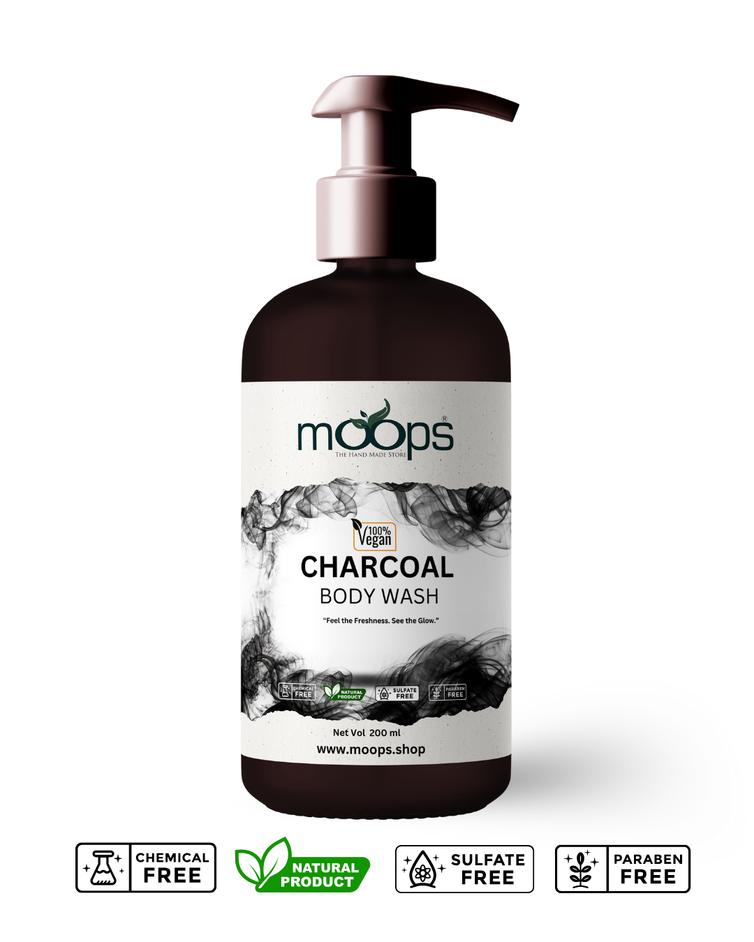 Moops Charcoal Body Wash