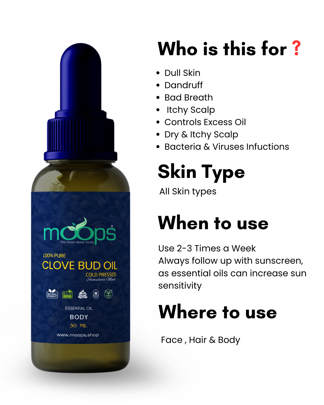 Moops Clove Bud Oil