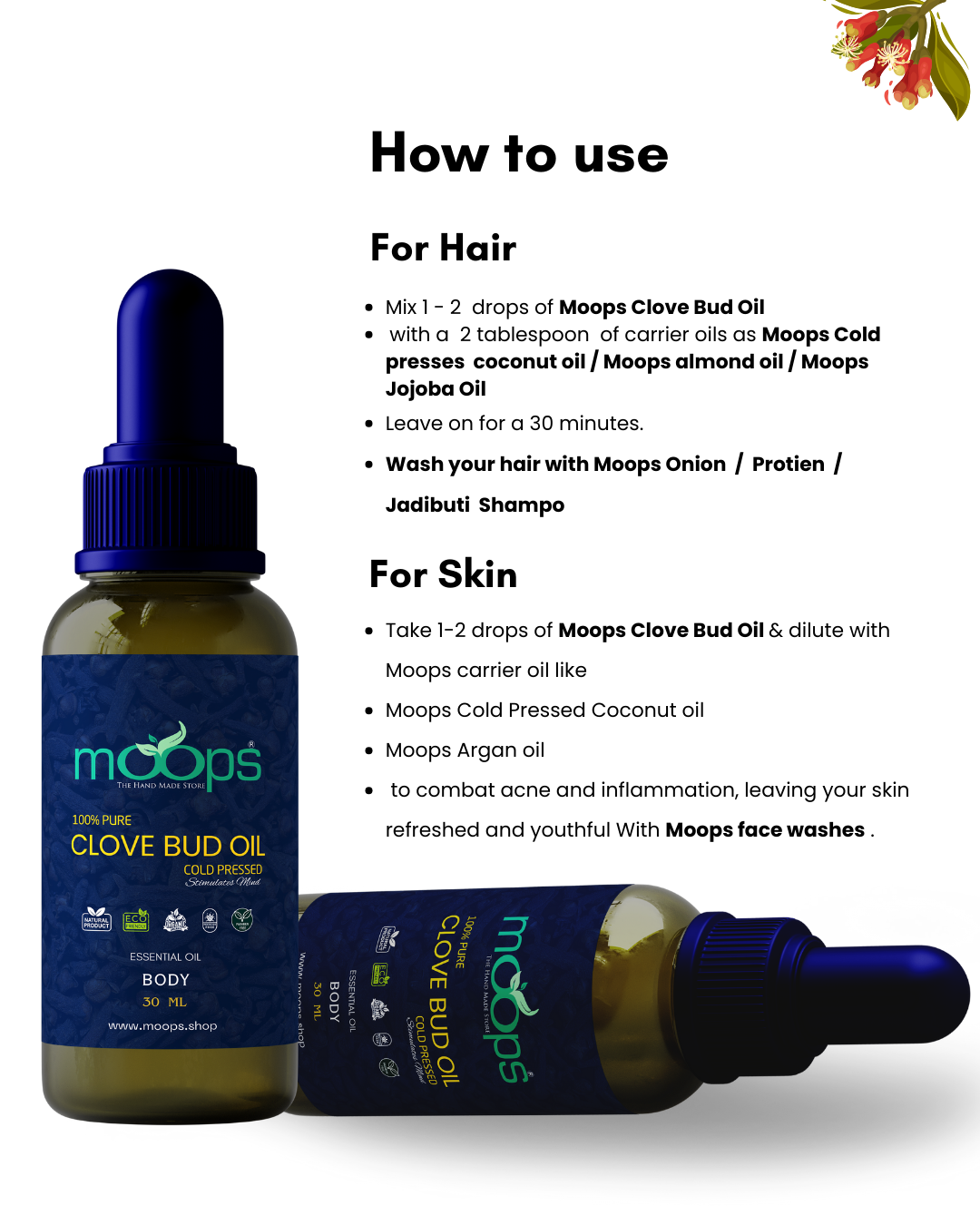 Moops Clove Bud Essential Oil