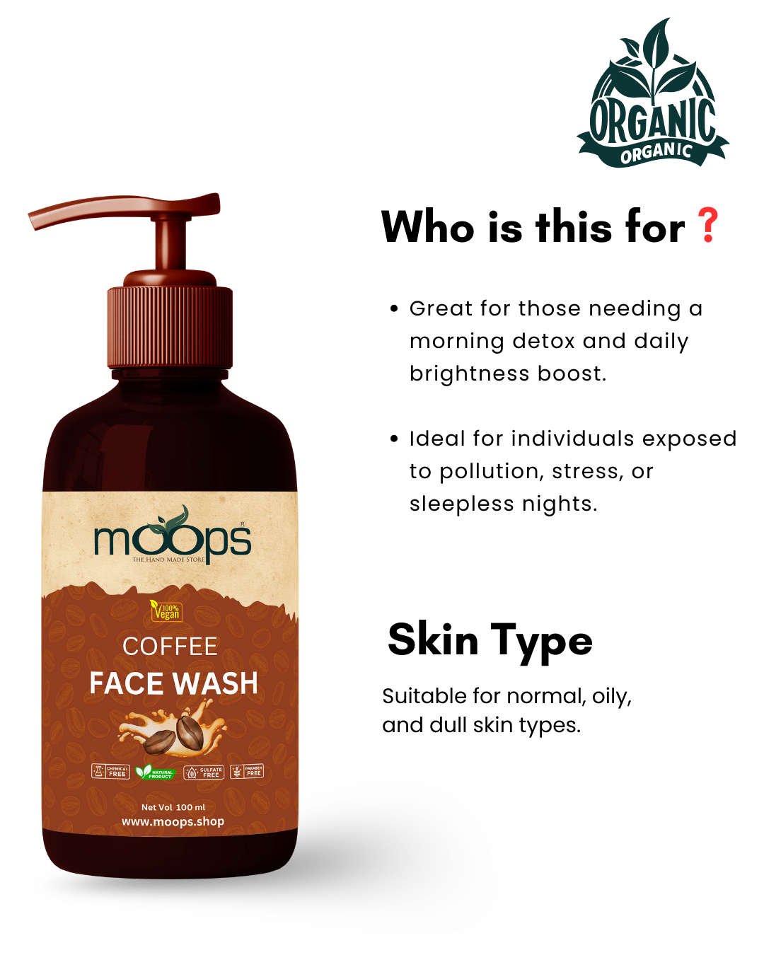 Moops Coffee Face Wash
