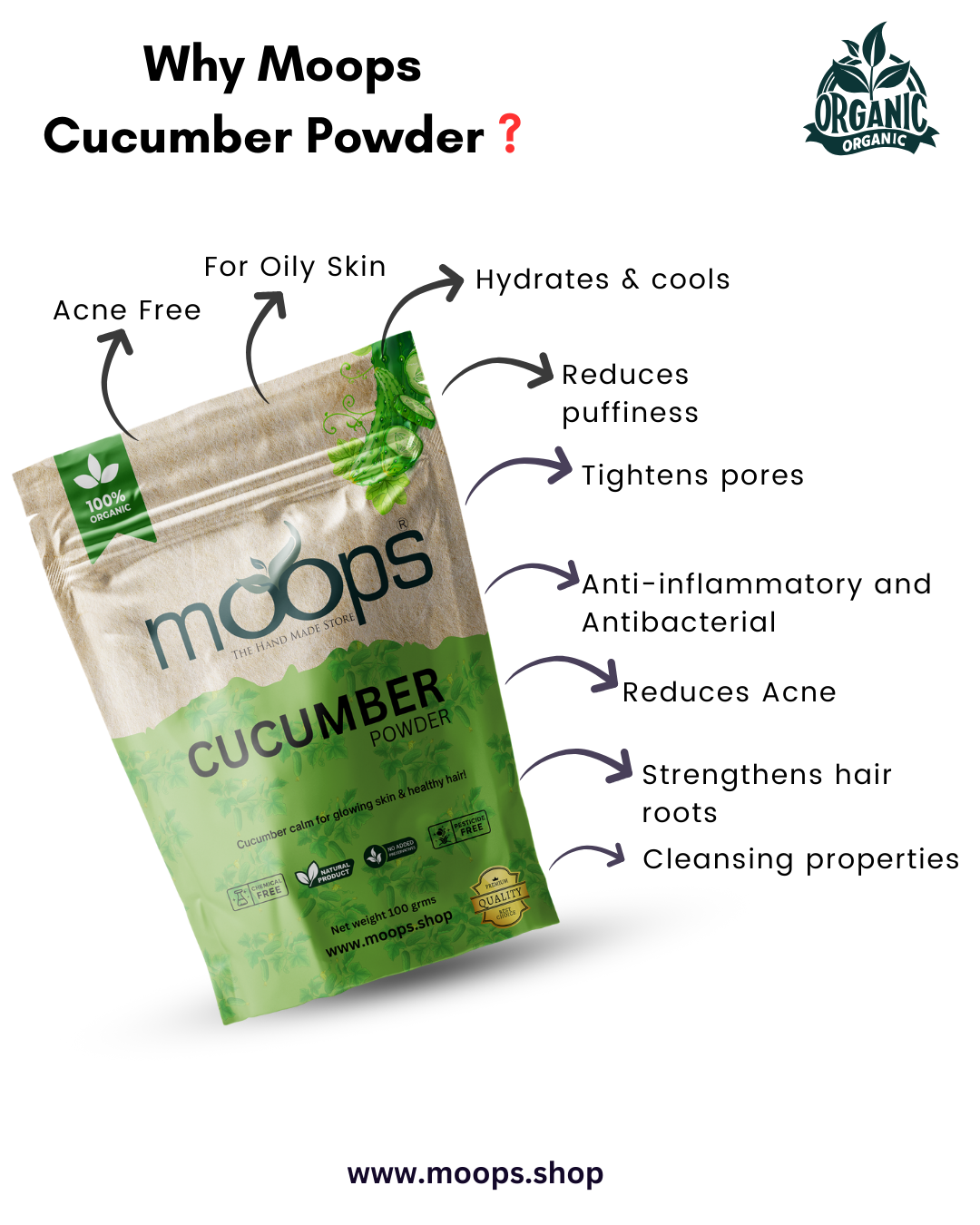 Moops Cucumber Powder