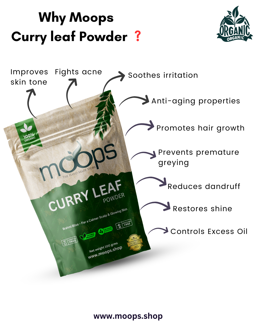 Moops Curry Leaf Powder