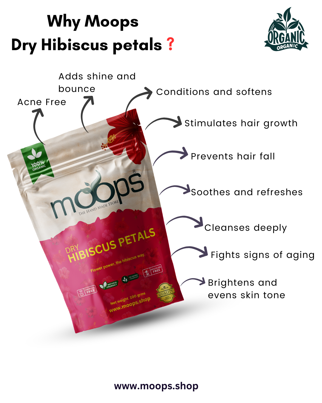 Moops Dried Rose Petals