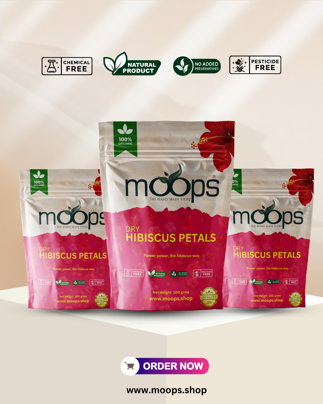 Moops Dried Rose Petals