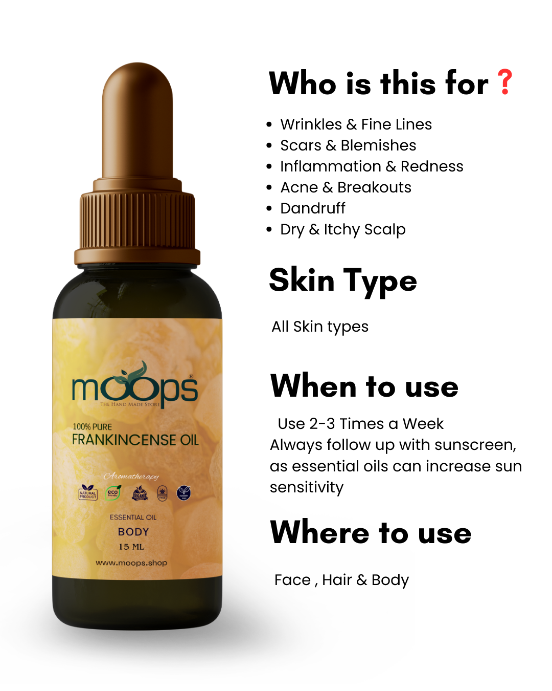 Moops Frankincense Oil