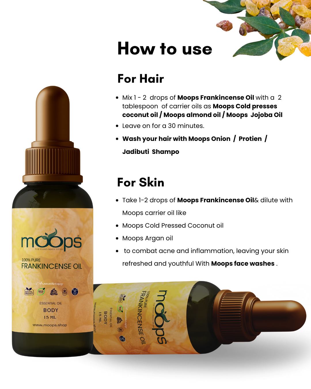 Moops Frankincense Oil