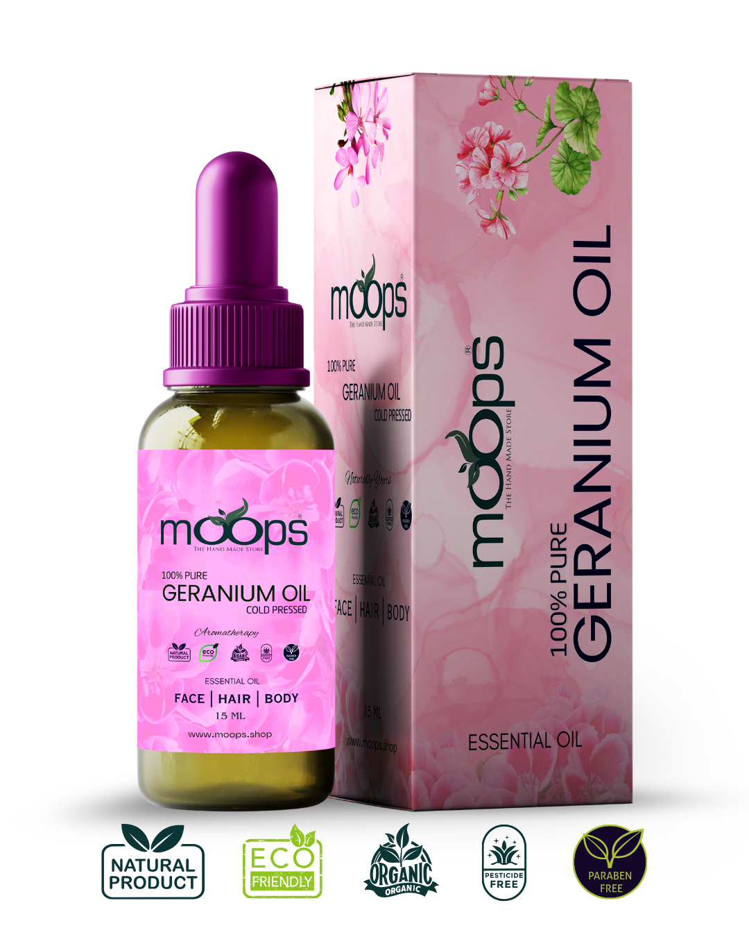 Moops Geranium Essential Oil