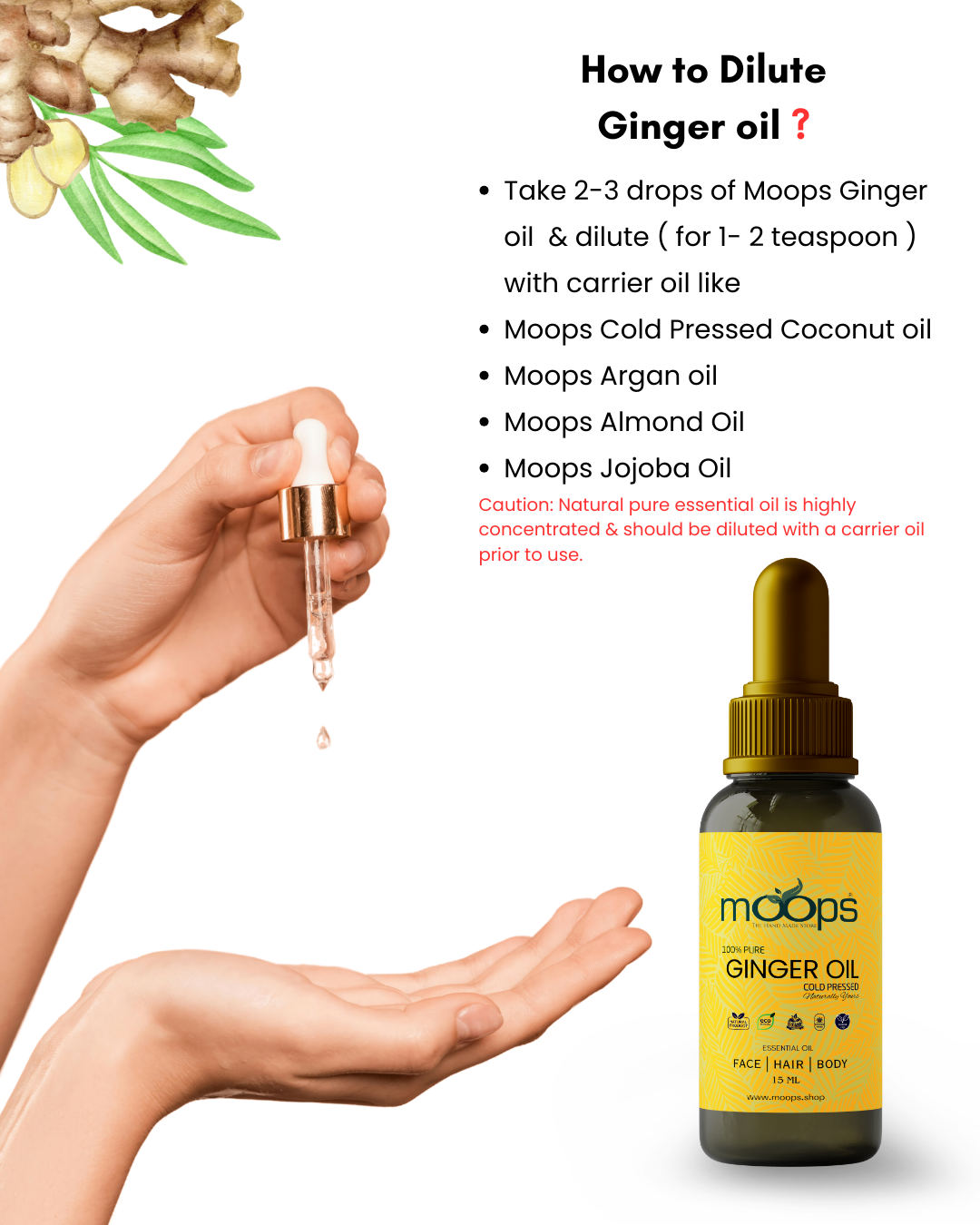 Moops Ginger Oil
