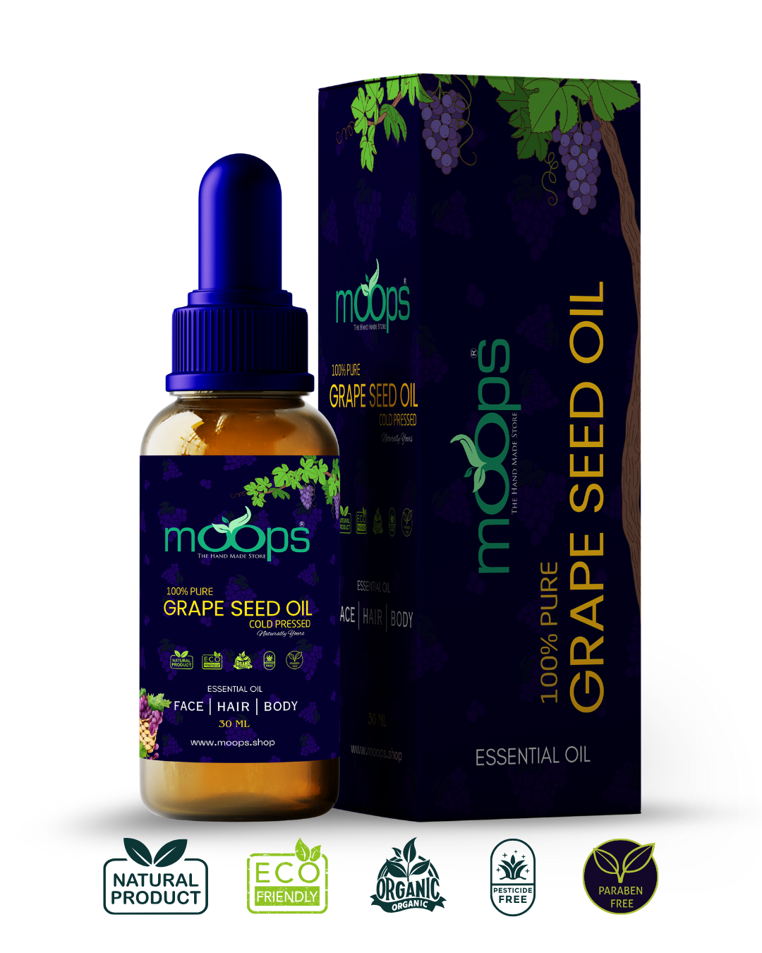 Moops Grape Seed Essential Oil