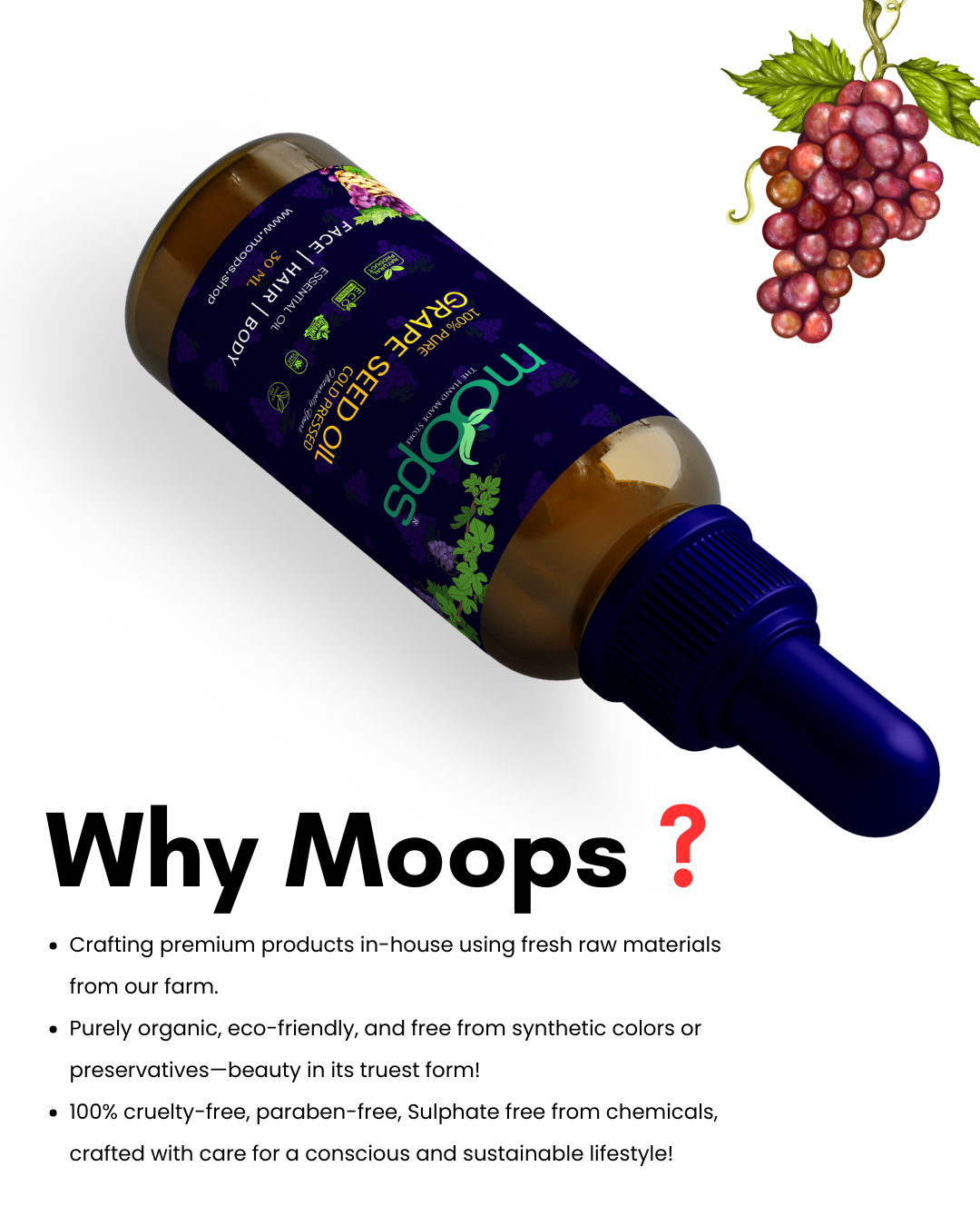 Moops Grape Seed Oil