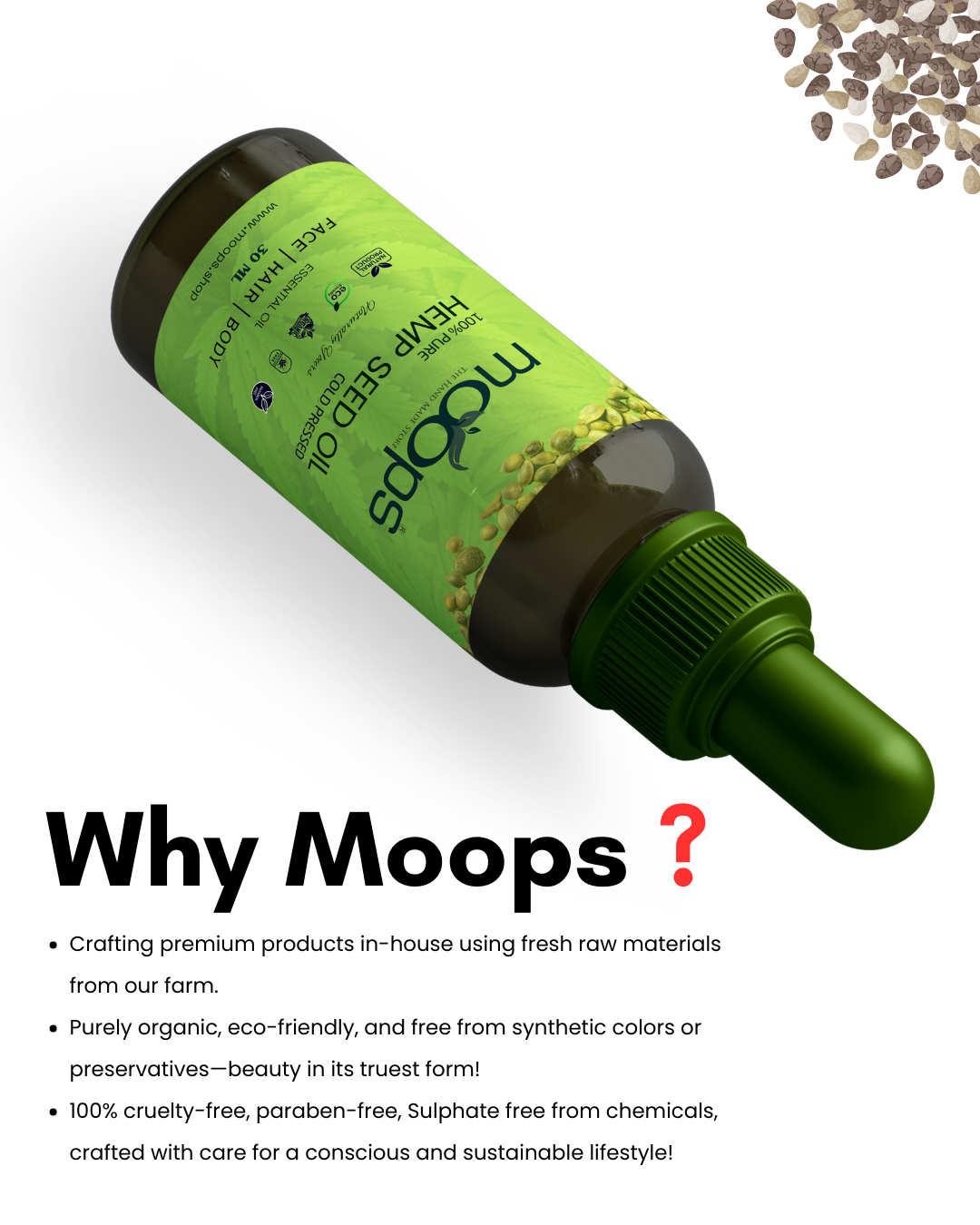 Moops Hemp Seed Oil