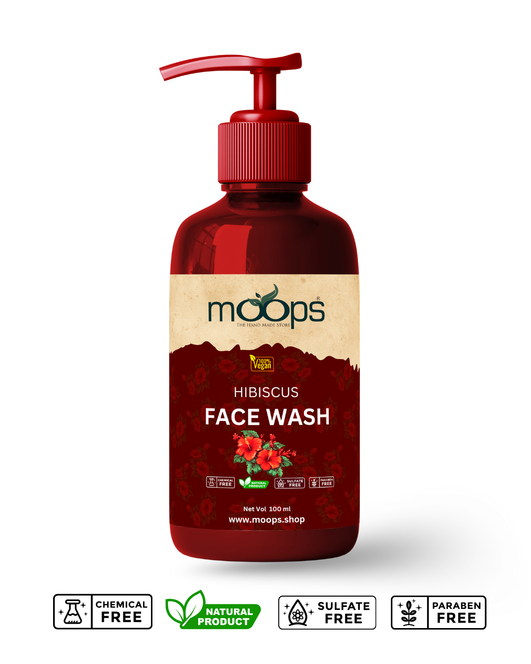Moops Hibiscus Face Wash