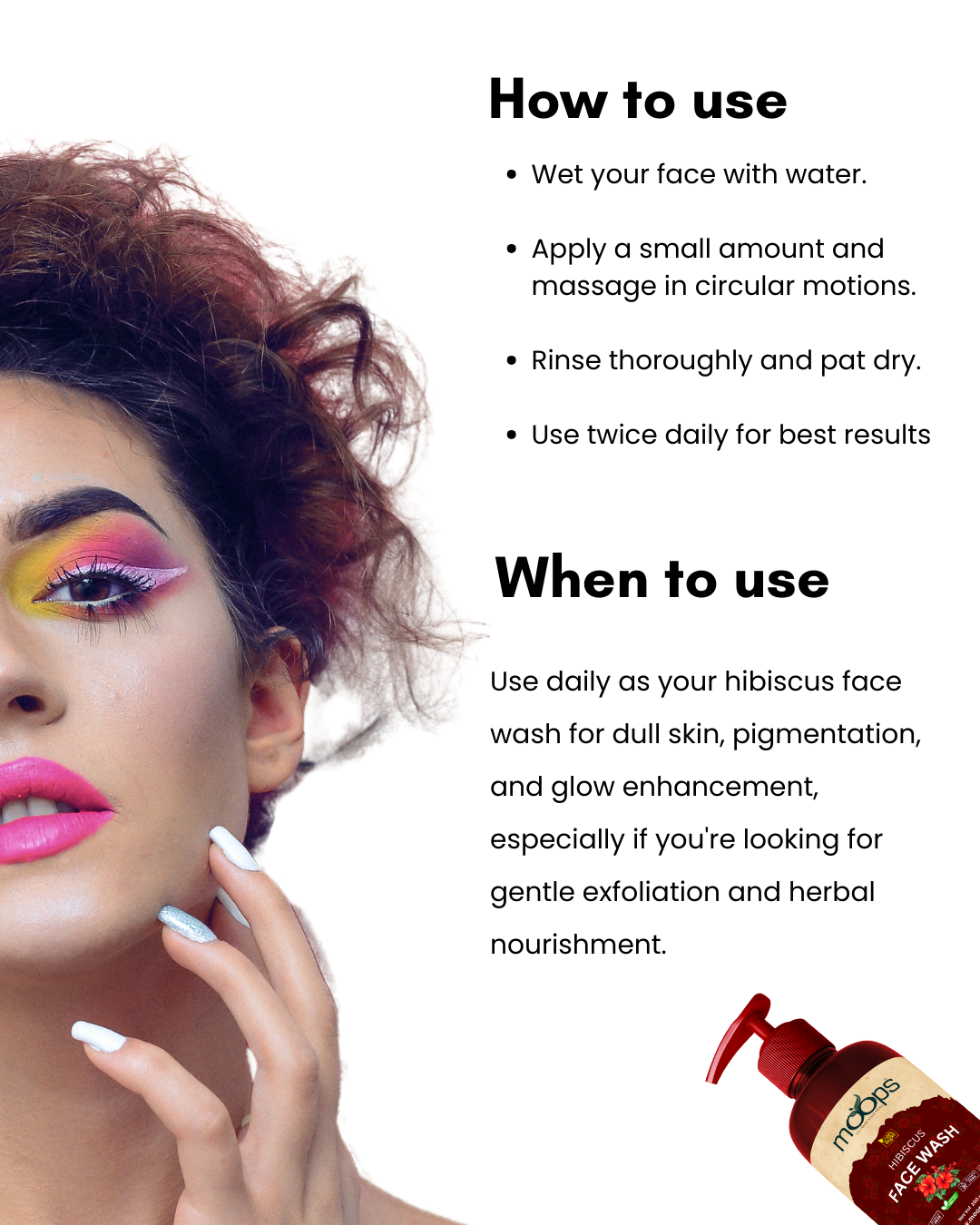 Moops Hibiscus Face Wash