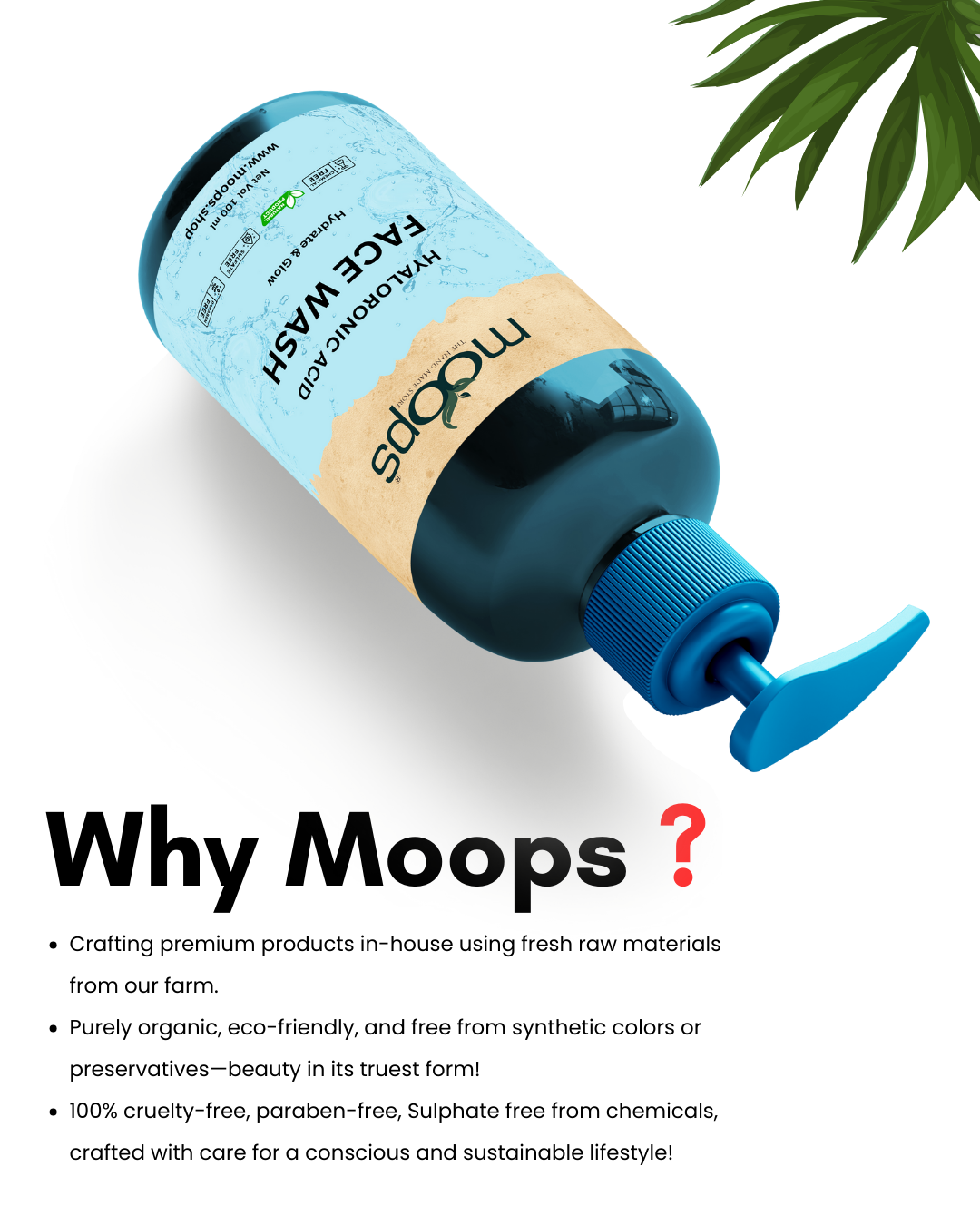 Moops Hyaluronic Acid Face Wash