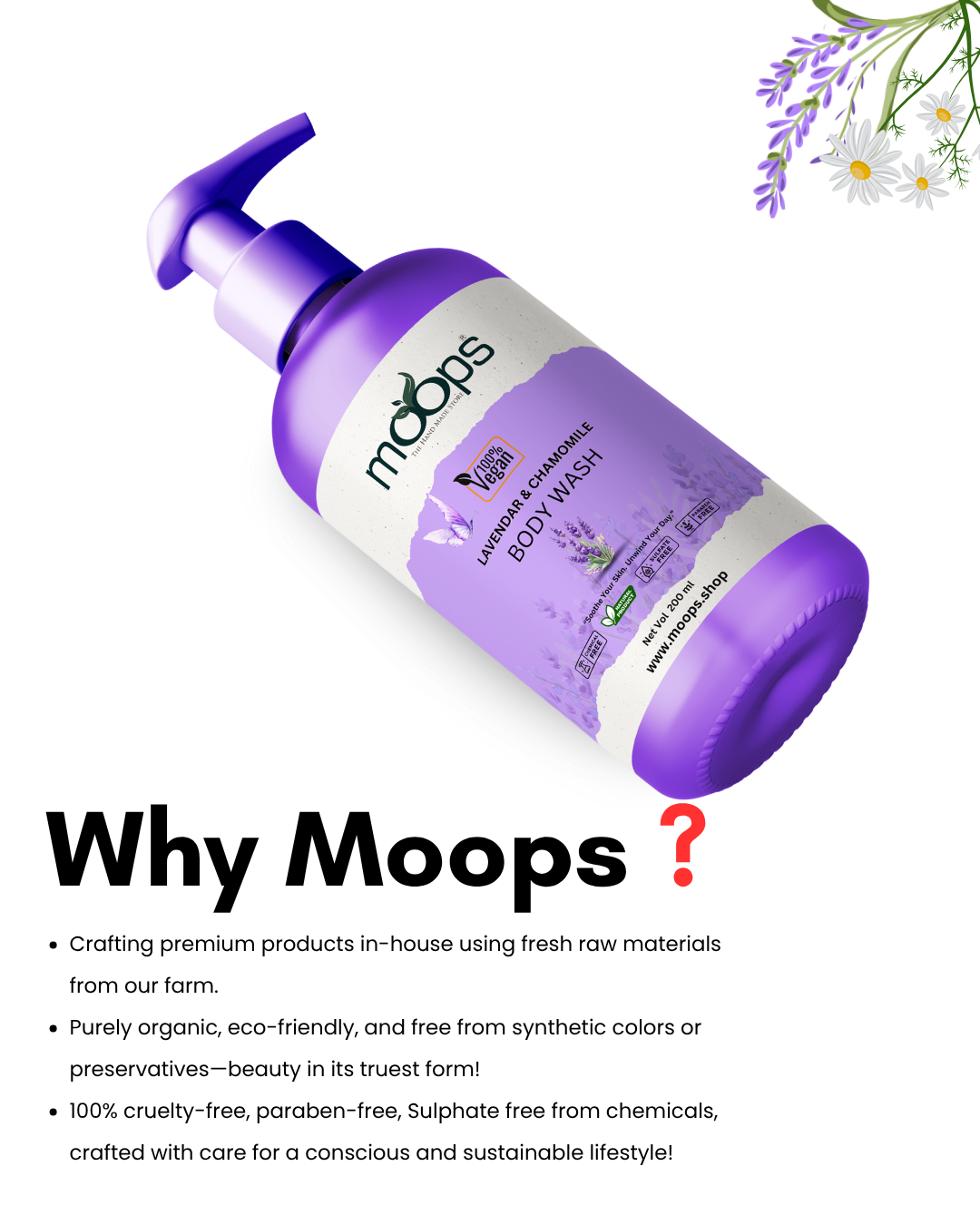 Moops Lavender Body Wash