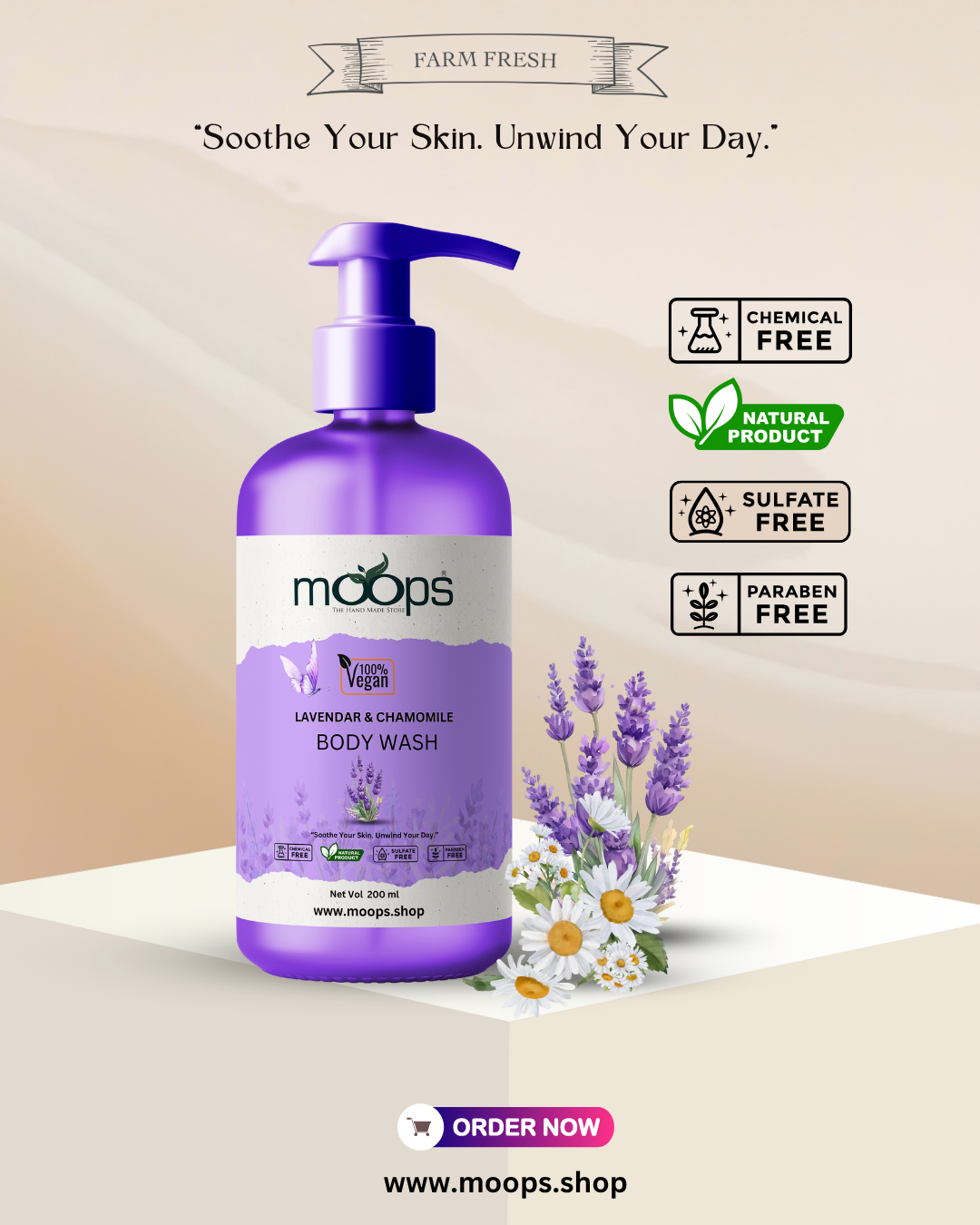 Moops Lavender Body Wash