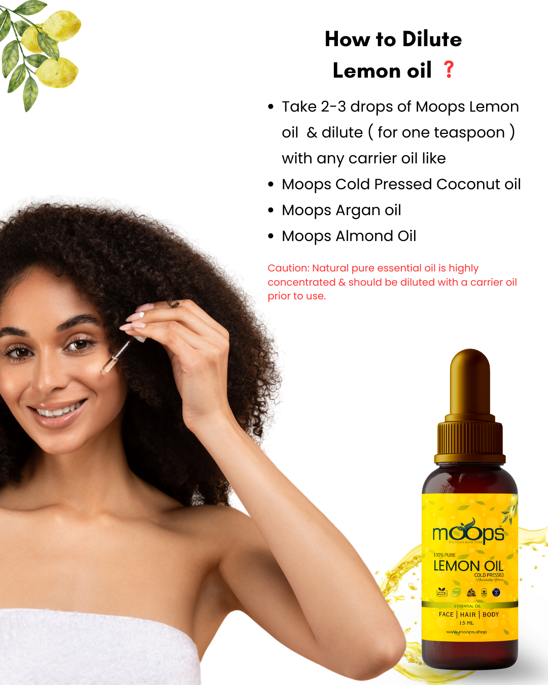 Moops Lemon Essential Oil