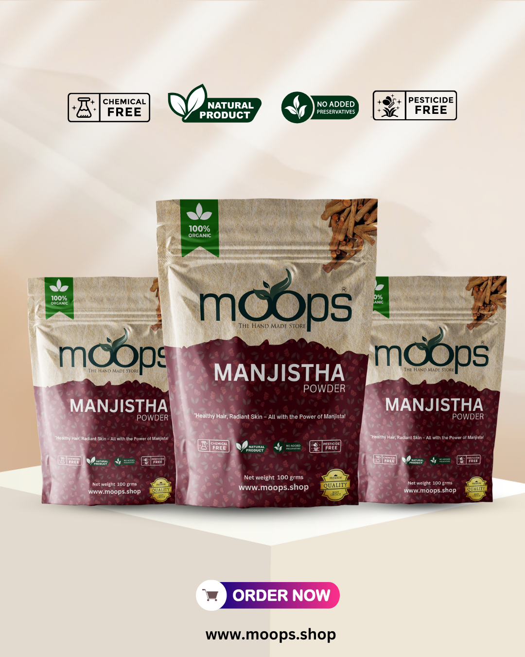 Moops Manjistha Powder