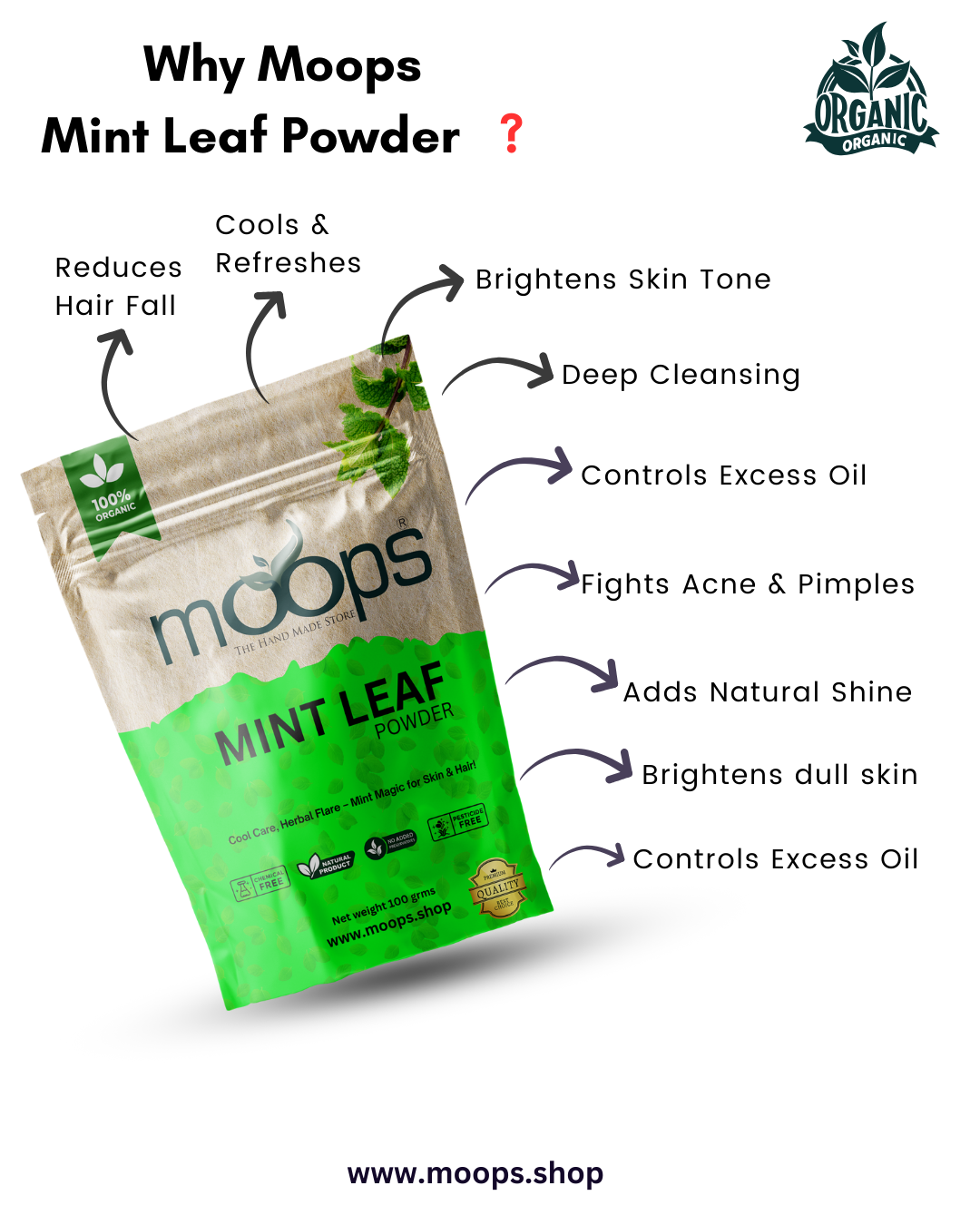 Moops Mint Leaf Powder