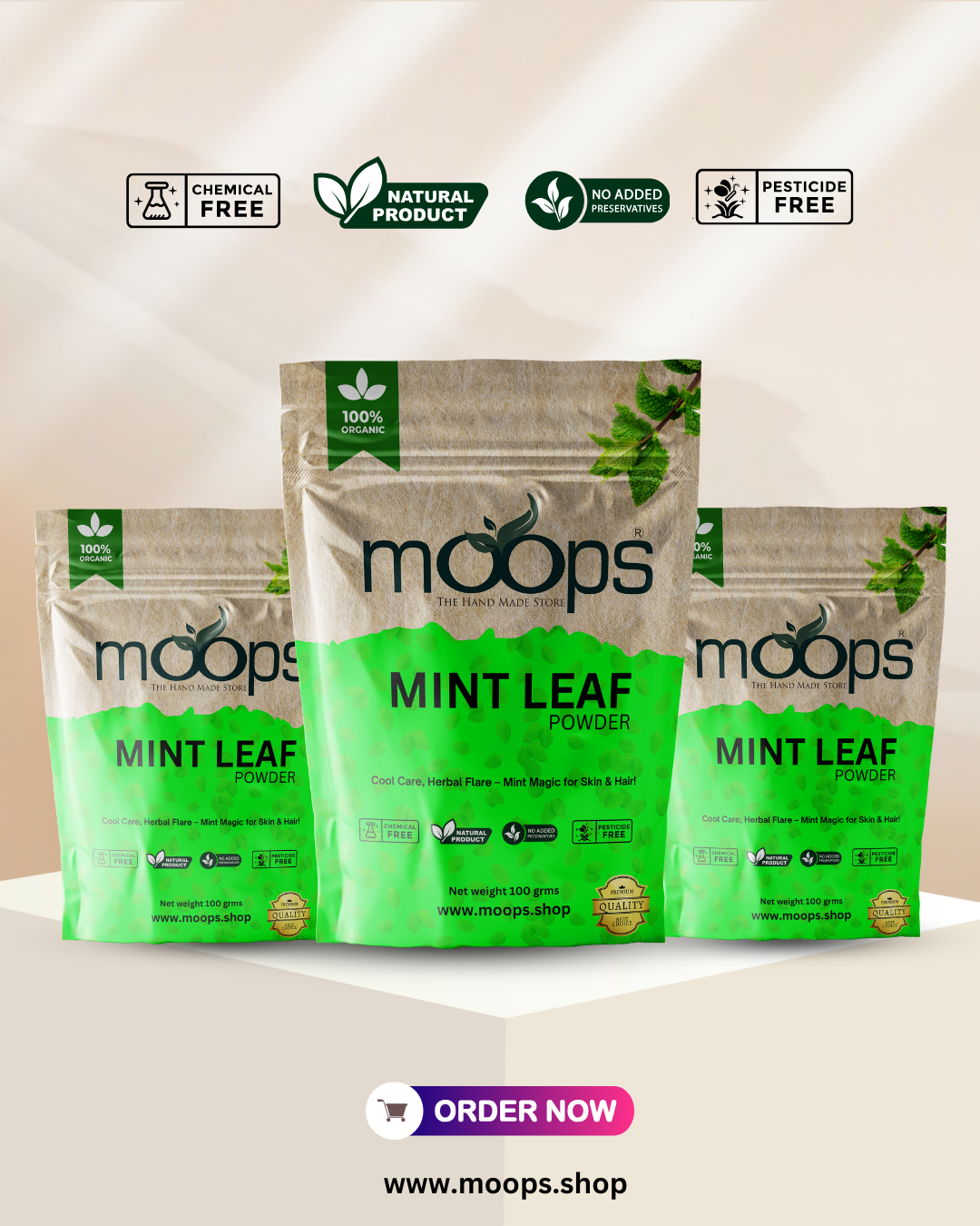 Moops Mint Leaf Powder