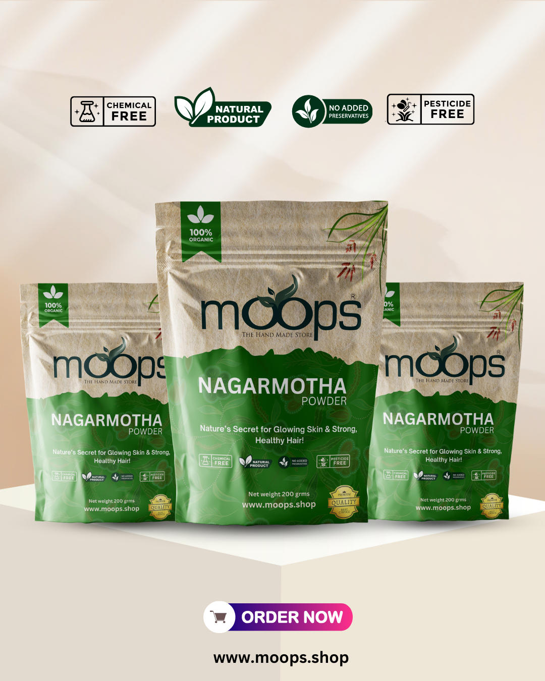 Moops Nagarmotha Powder