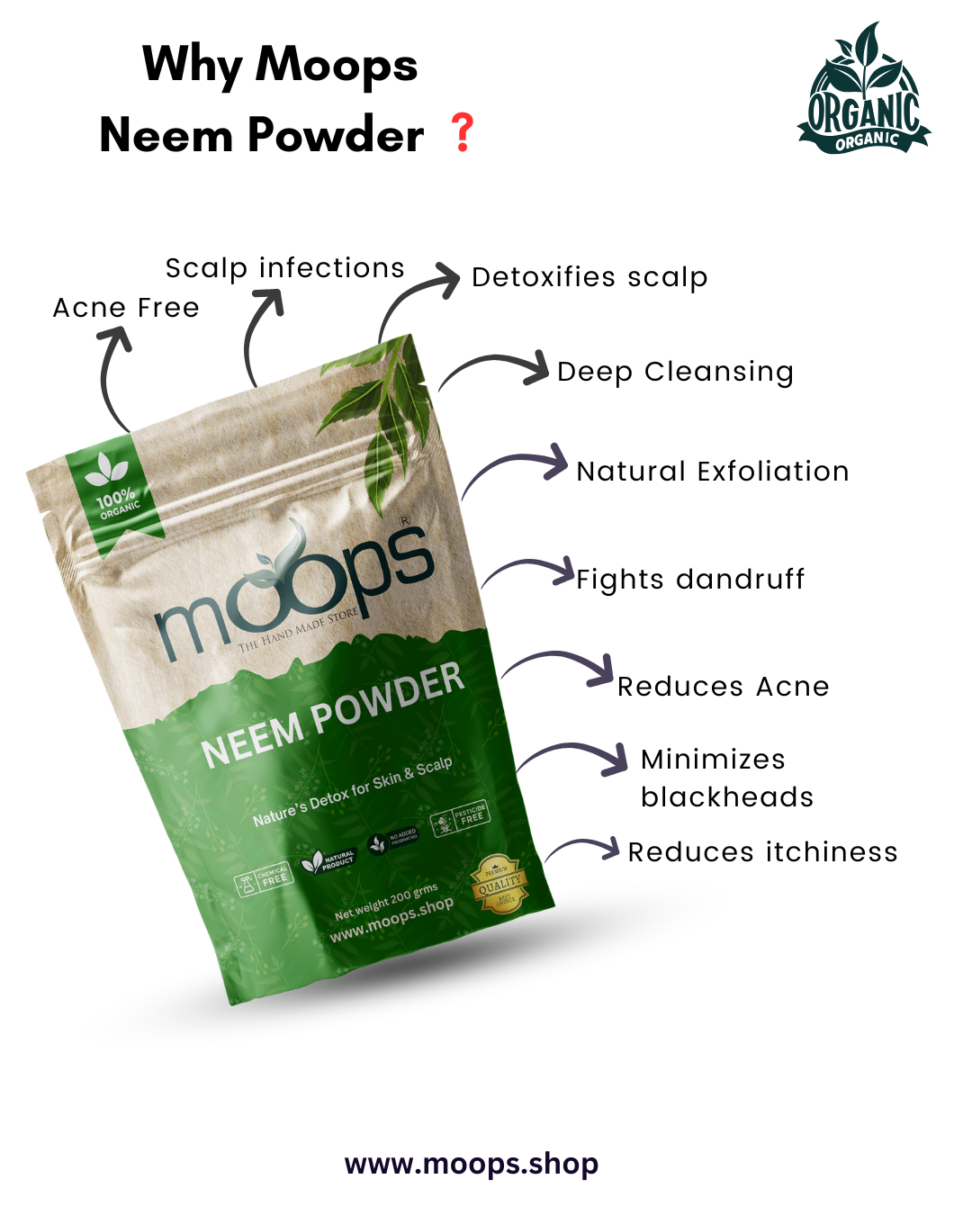 Moops Neem Powder