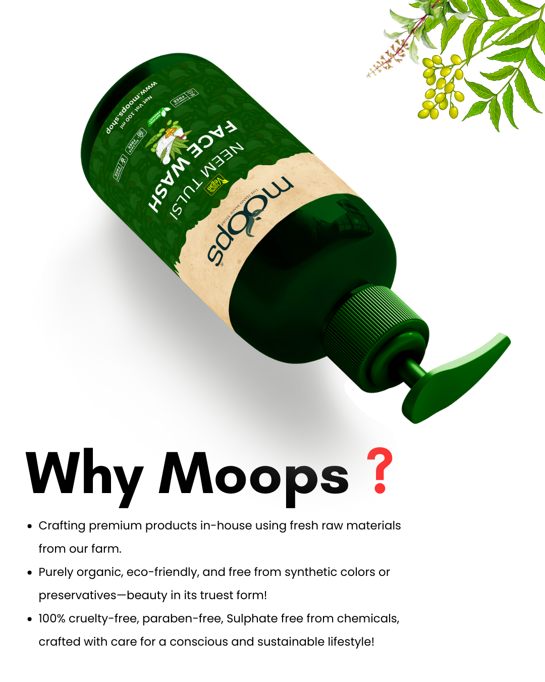 Moops Neem Tulasi Face Wash