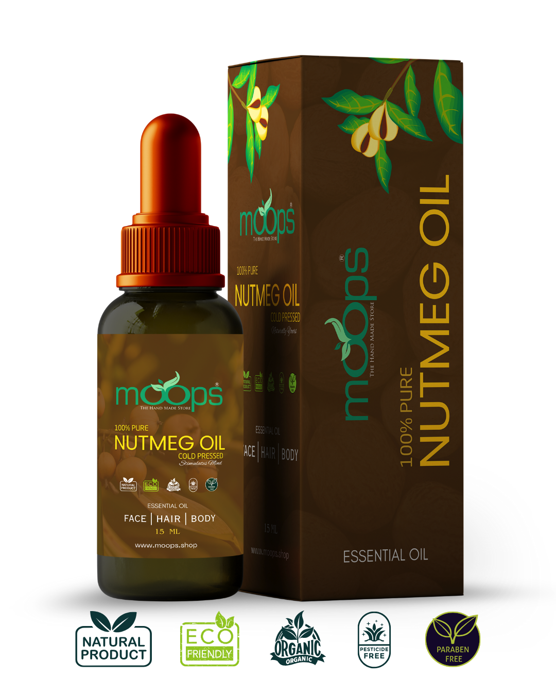 Moops Nutmeg Essential Oil