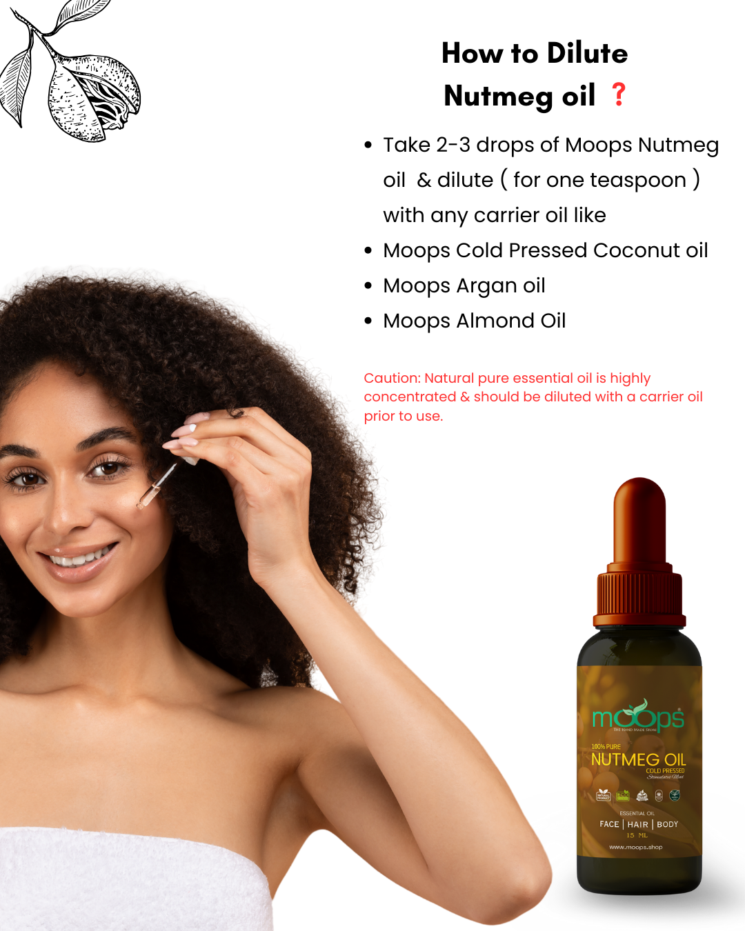 Moops Nutmeg Oil